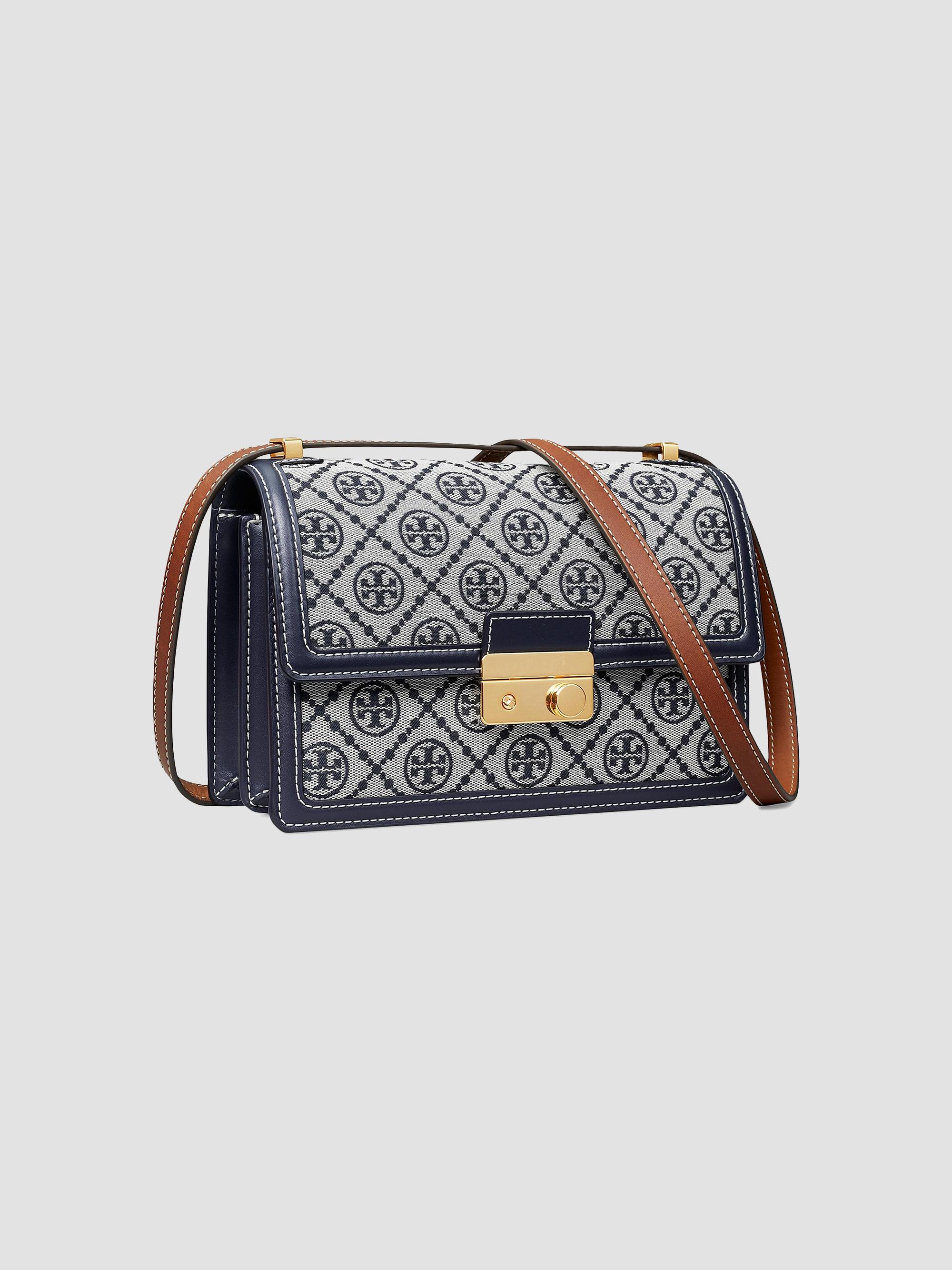 Tory Burch T Monogram Leather Shoulder Bag | Saks Fifth Avenue