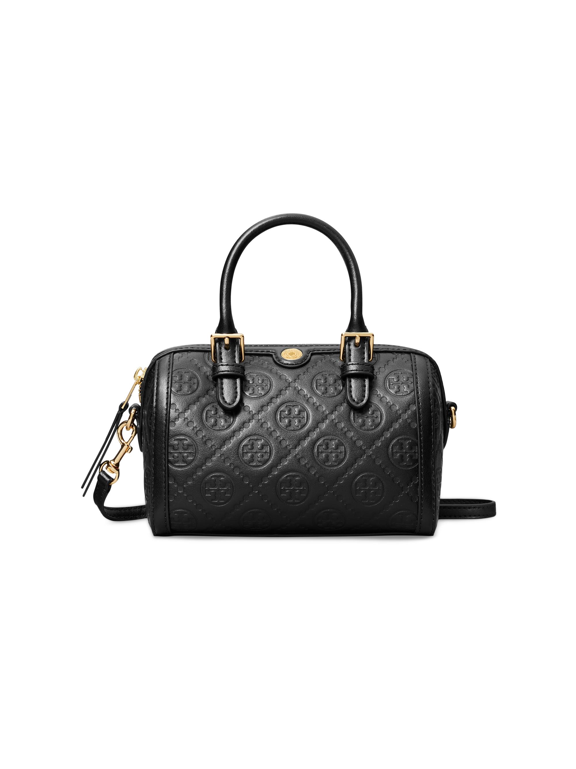 Tory Burch Women's T Monogram Petite Leather Top Handle Bag - Pinkdawn