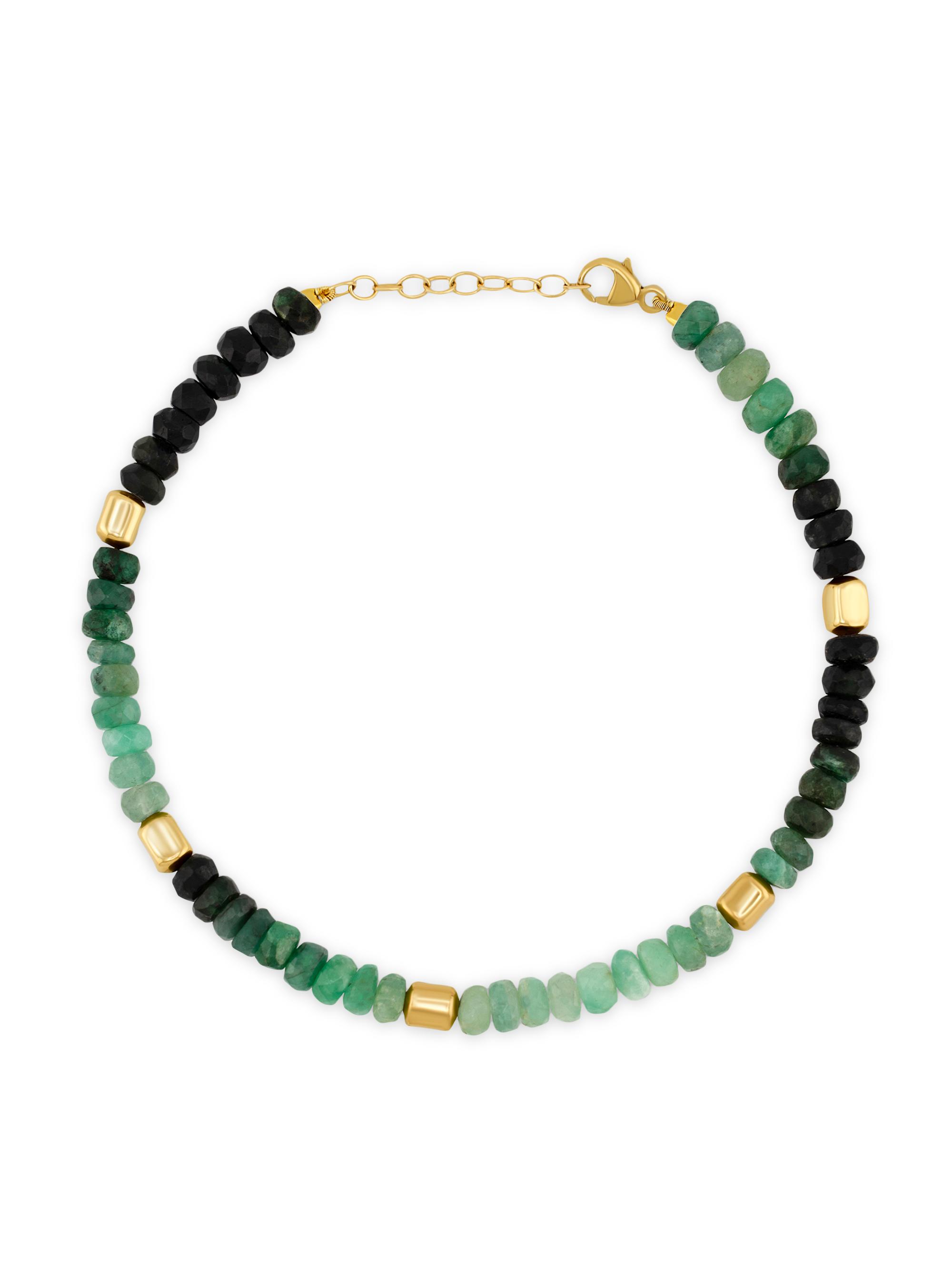 Jia Jia Women's Arizona 14K Yellow Gold & Emerald Bracelet - Green
