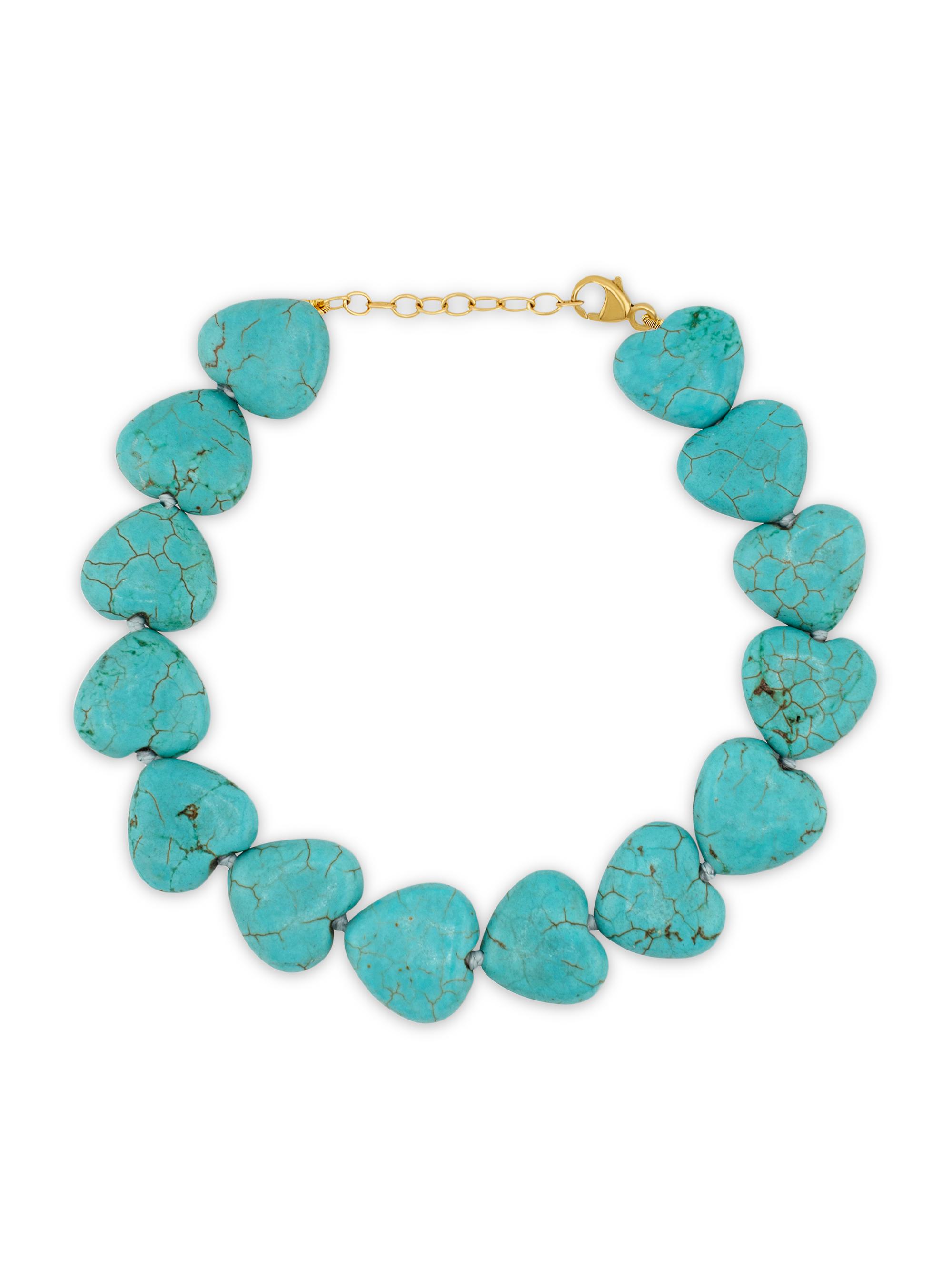 Jia Jia Women's Nevada 14K Yellow Gold & Turquoise Bracelet - Turquoise