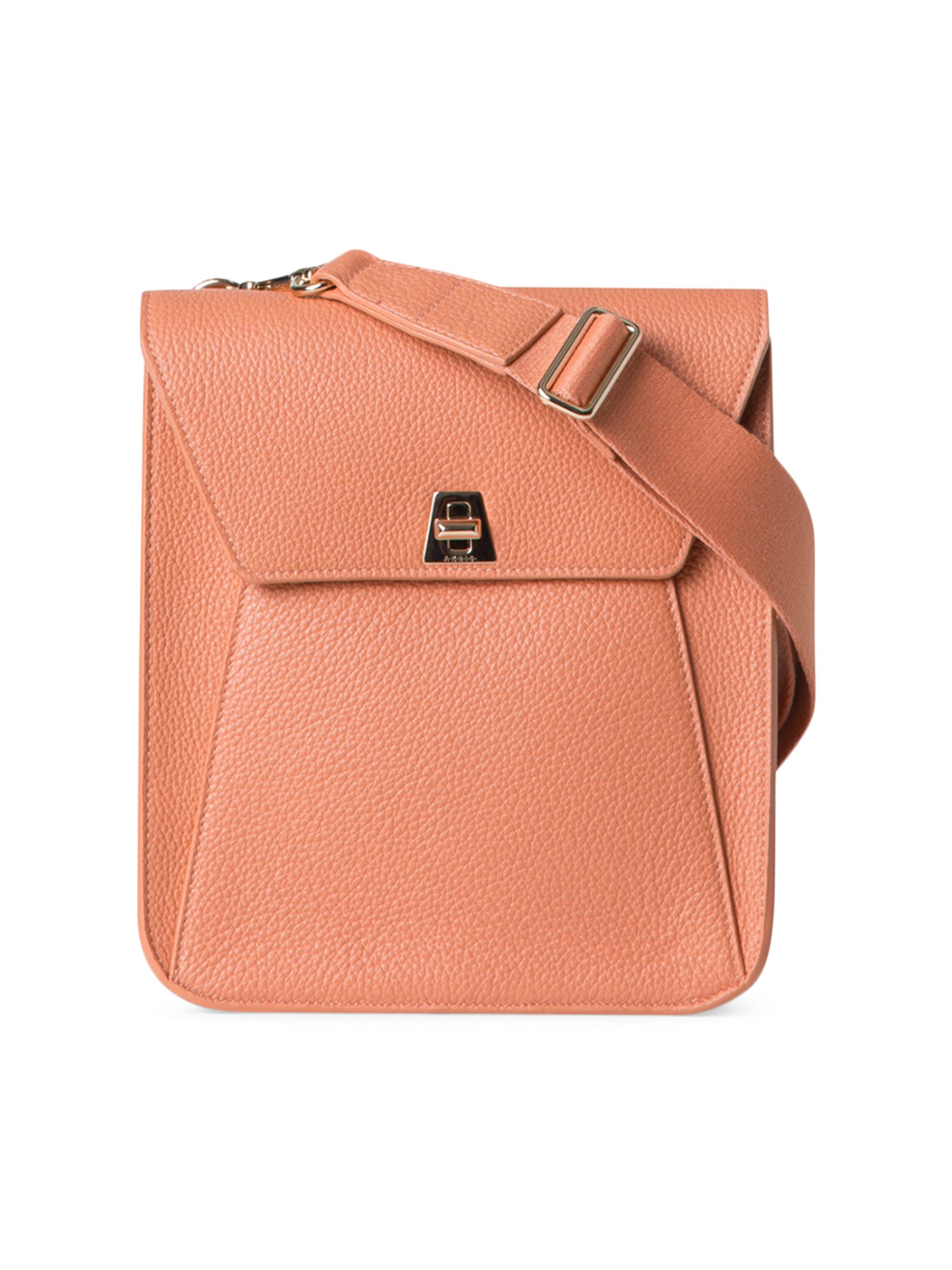 Akris Women's Little Anouk Leather Messenger Bag - Salmone
