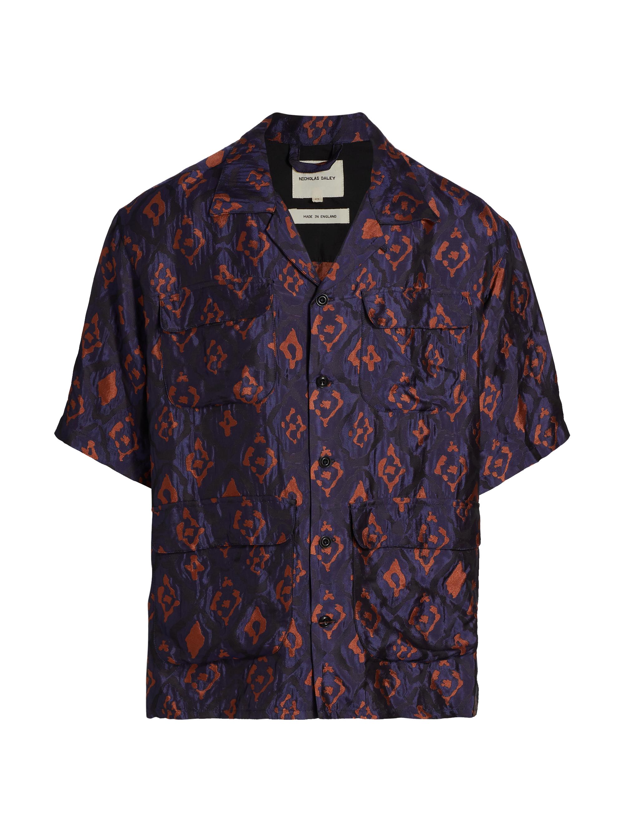 Nicholas Daley Men's Aloha Pocket Shirt - Red Ginger