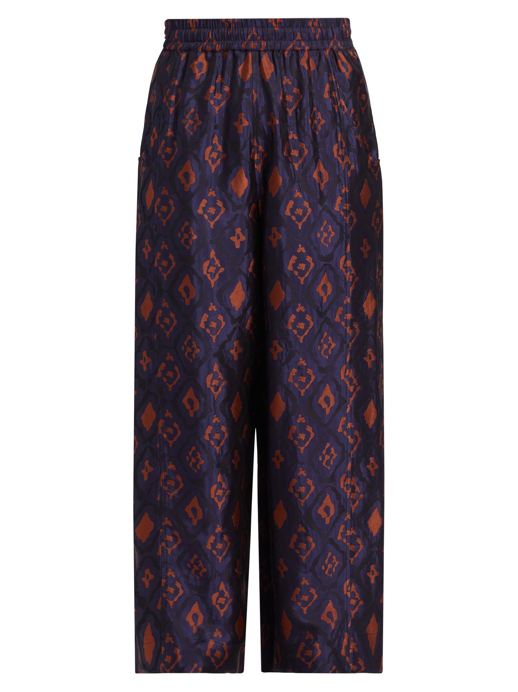 Nicholas Daley Men's Wide-Leg Trousers - Navy Ginger