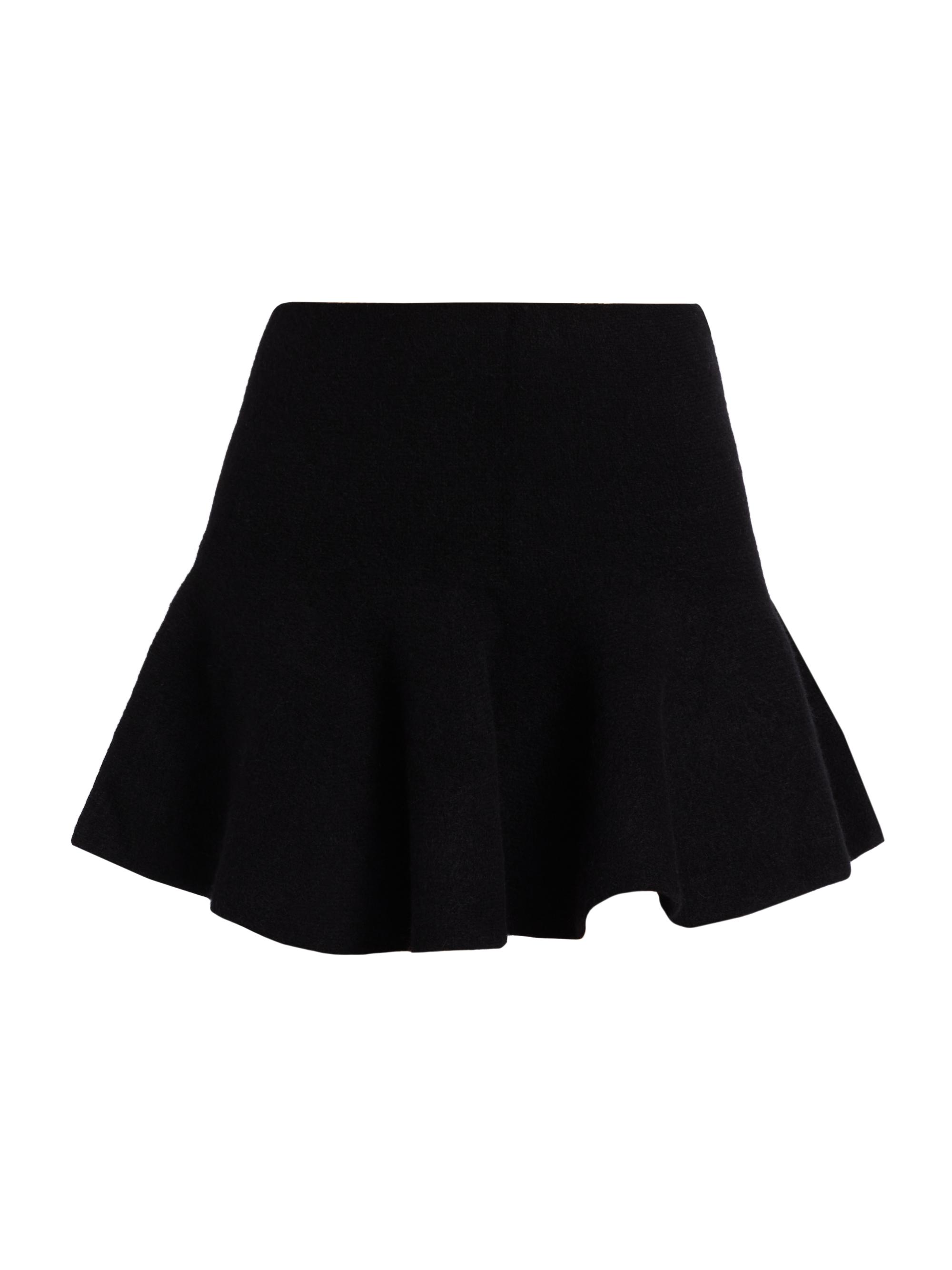 susana monaco Women's Mapache Flare Miniskirt - Black