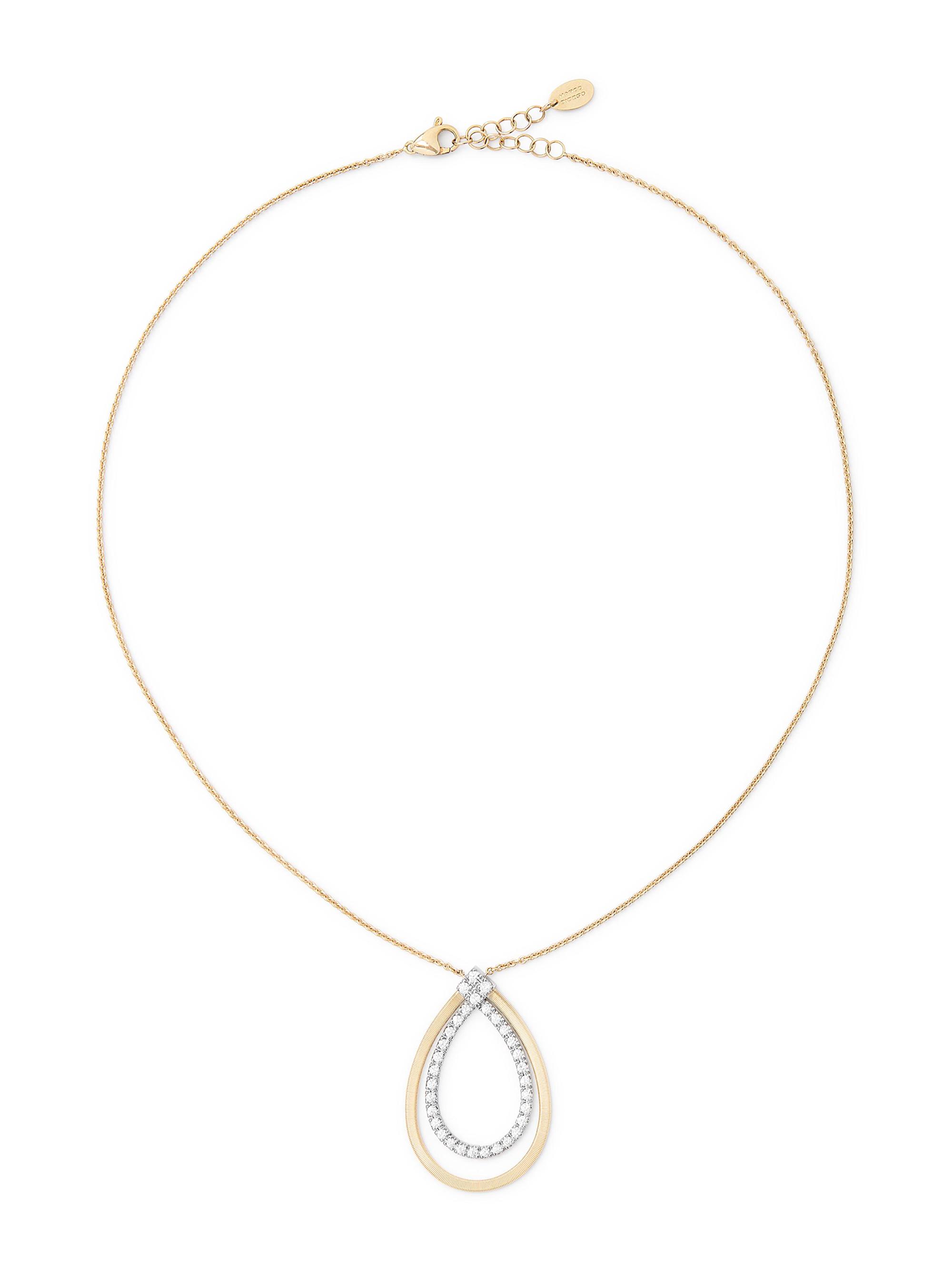 Marco Bicego Women's Masai Two-Tone 18K Gold & 0.70 TCW Diamond Pendant Necklace - Yellow Gold