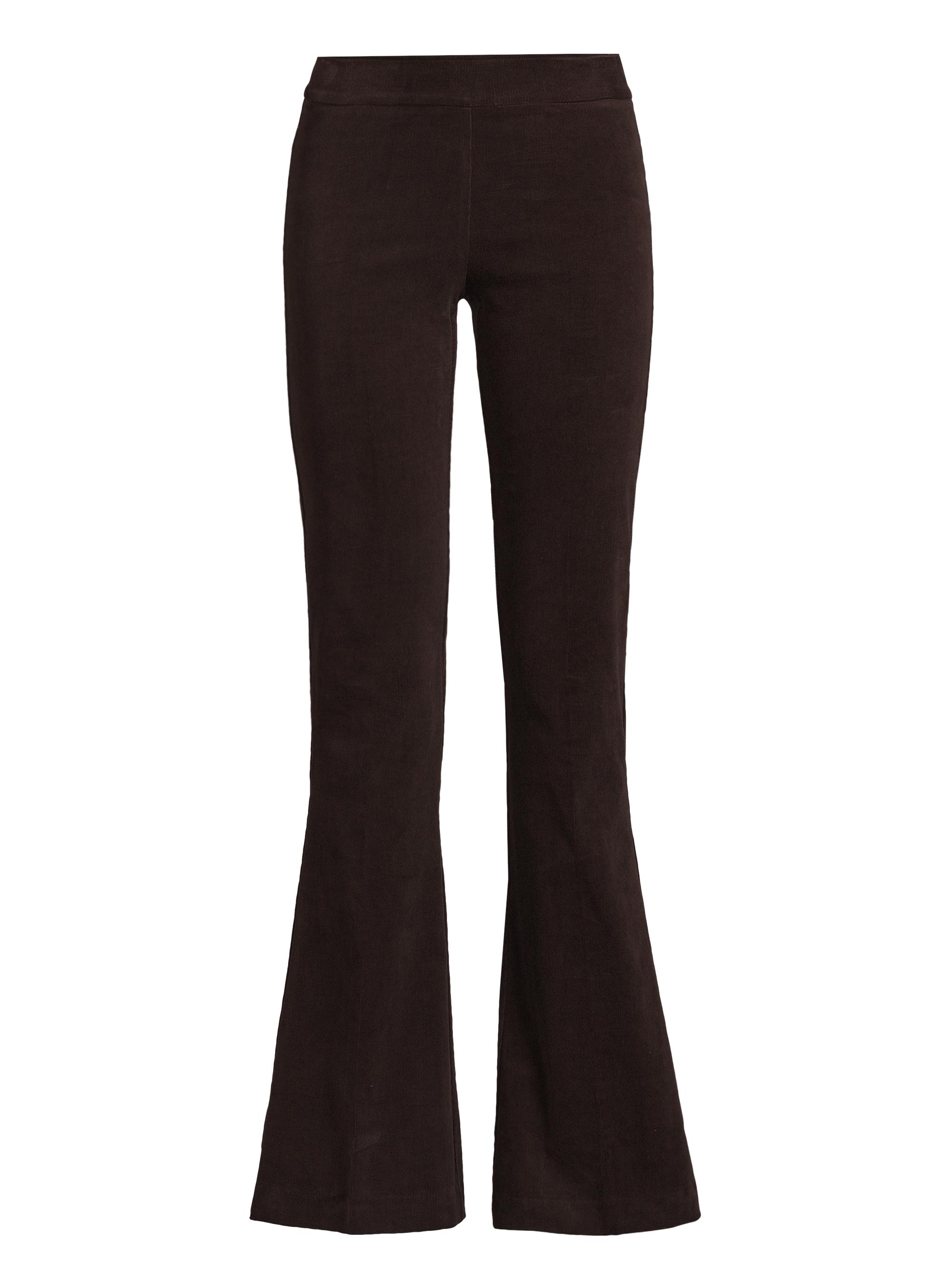 Avenue Montaigne Women's Corduroy Flared Pants - Brown