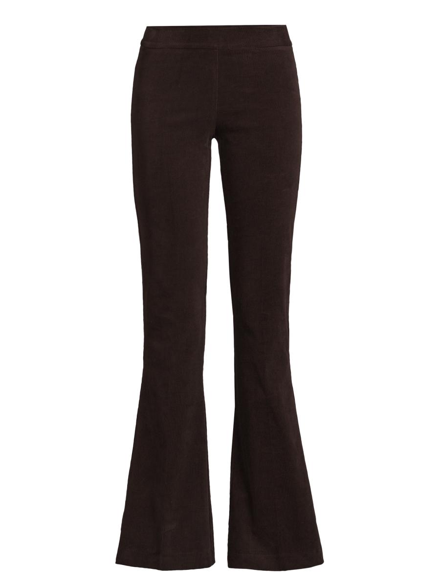 Avenue Montaigne Women's Corduroy Flared Pants In Brown