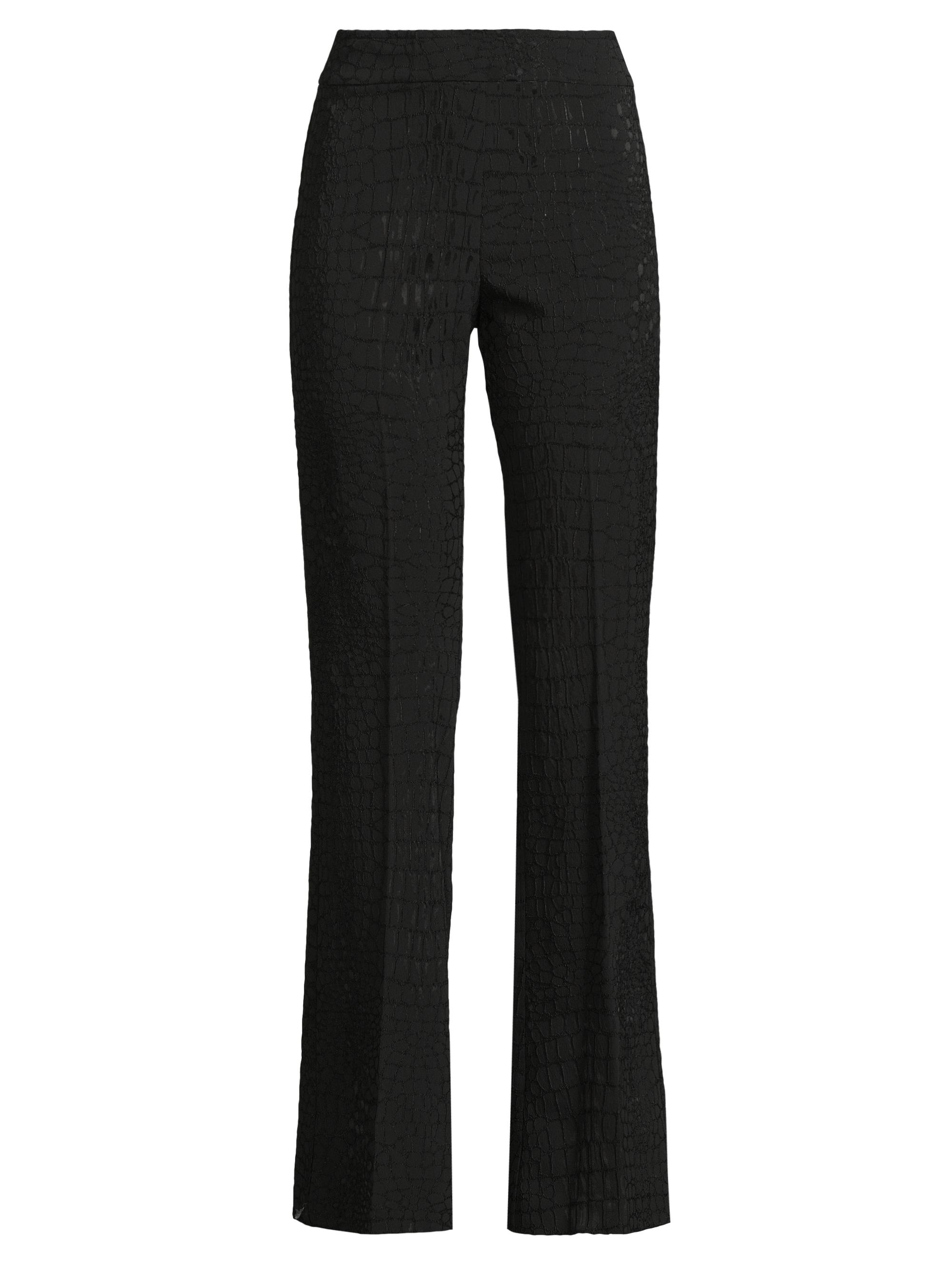 Alice + Olivia Emiko High-Waisted Slit-Hem Pants | Saks Fifth Avenue