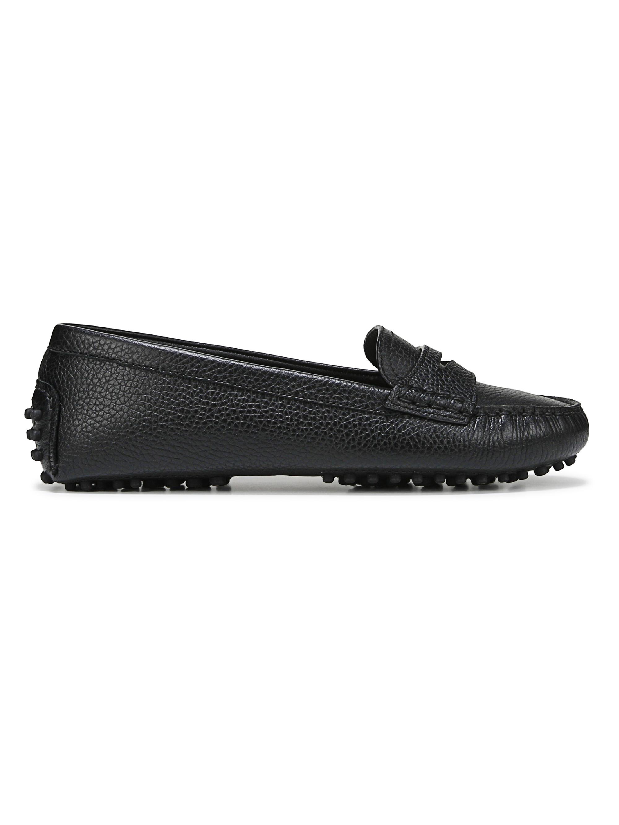 Veronica Beard Women's Jia Leather Driving Loafers - Black