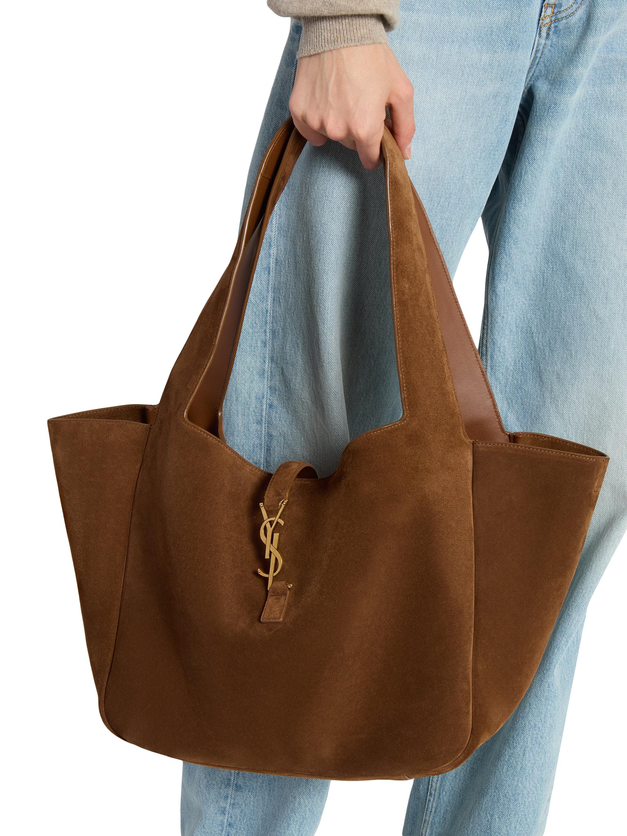 Saint Laurent Le Bea in Suede Tote Bag Saks Fifth Avenue