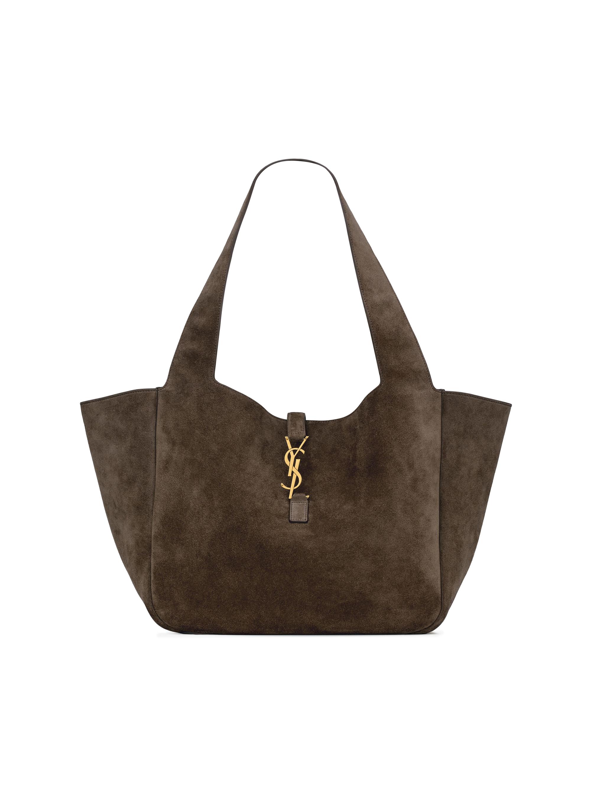 Saint Laurent Women's Le Bea in Suede Tote Bag - Light Musk | Thumbnail 8
