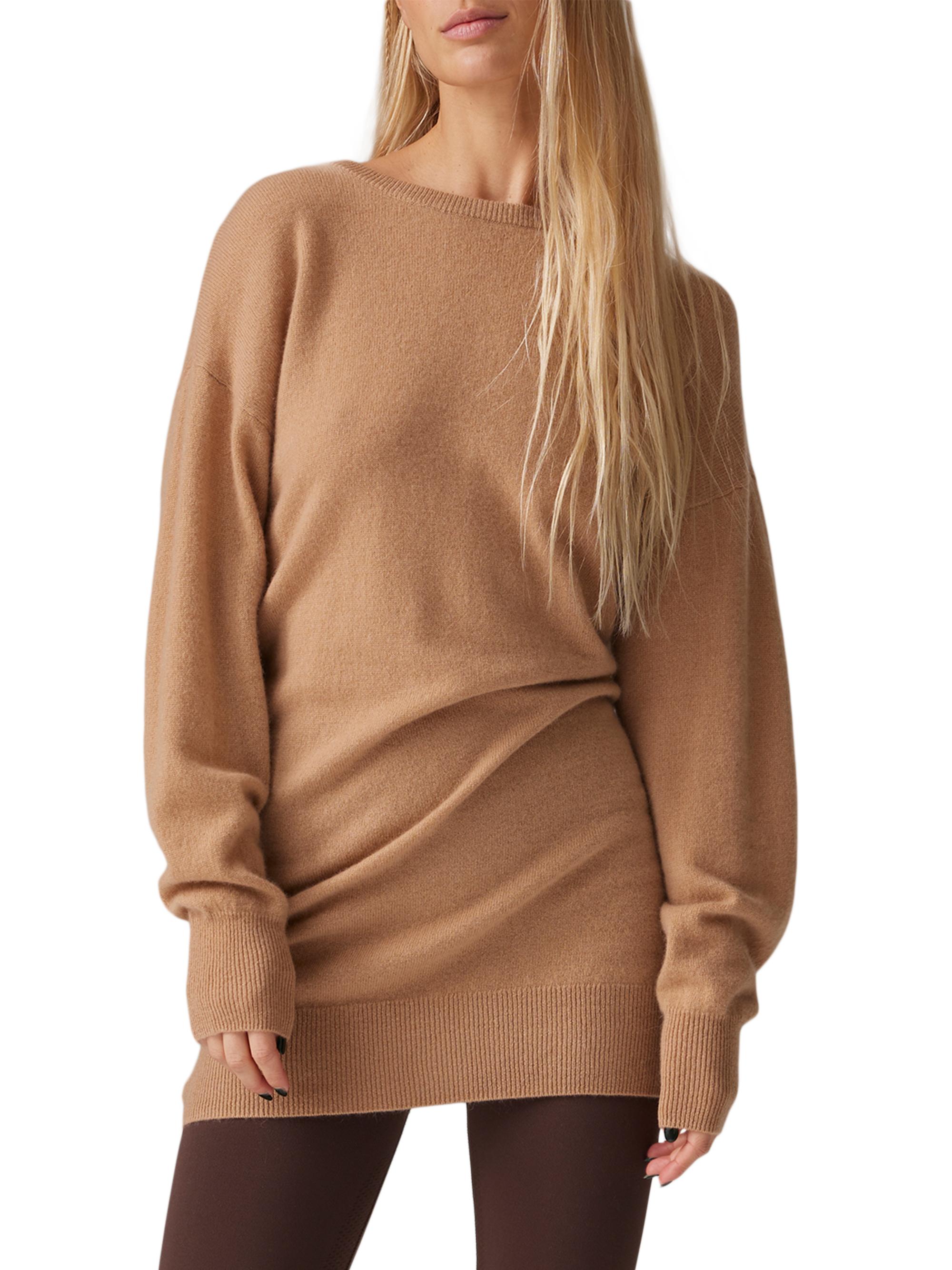 COLORUSH Women's Queen Cashmere Minidress - Camel