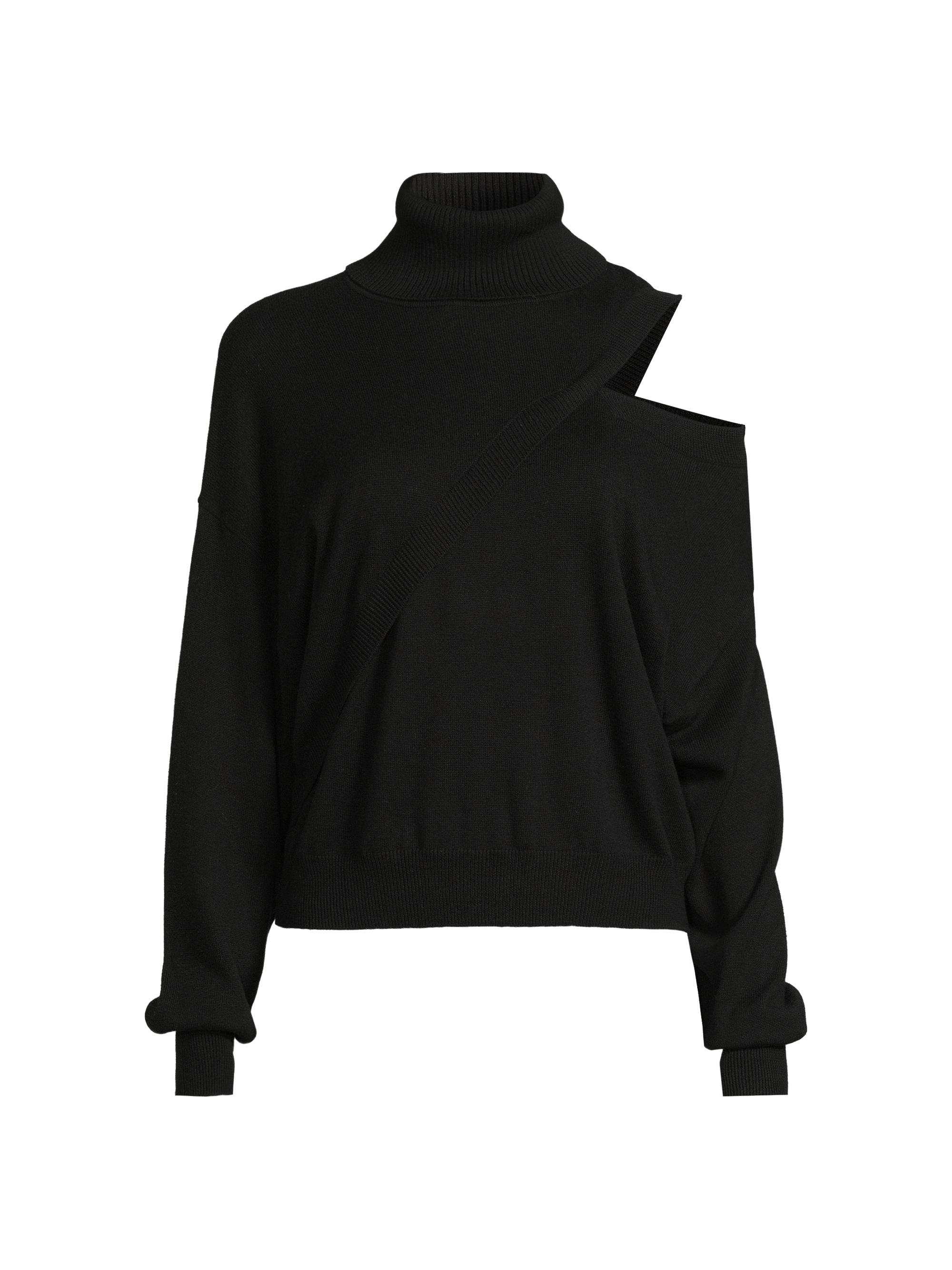 COLORUSH Women's Floyd Cotton-Blend Cut-Out Sweater - Brownie