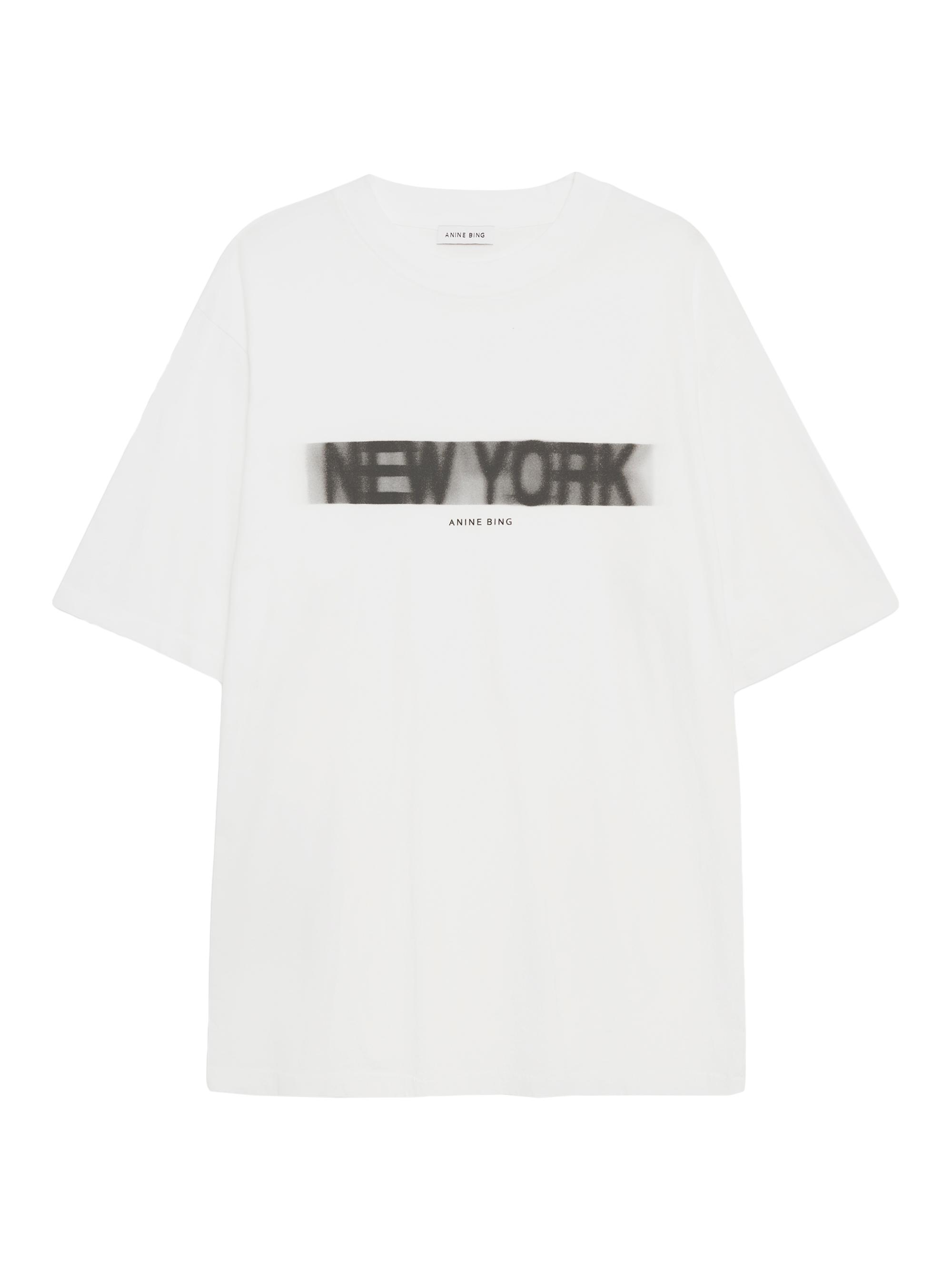 Anine Bing Women's Cason Blue Logo T-Shirt -