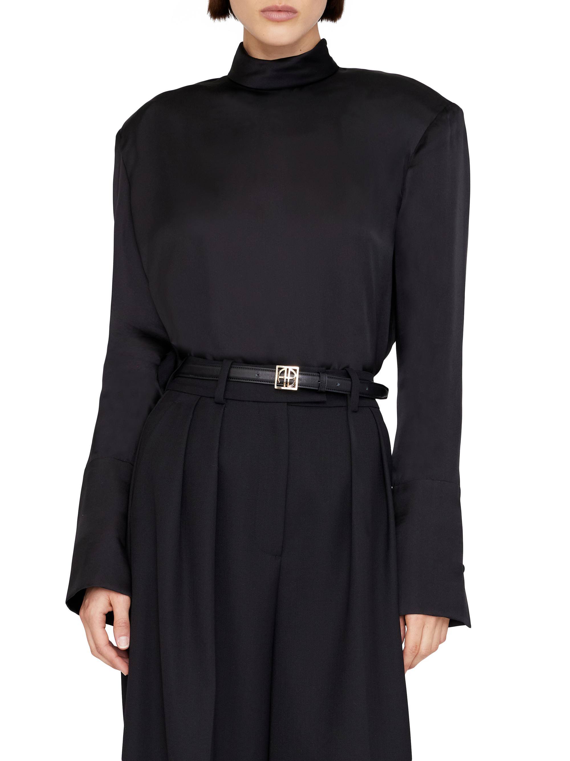Anine Bing Josephine Silk-Blend Top | Saks Fifth Avenue