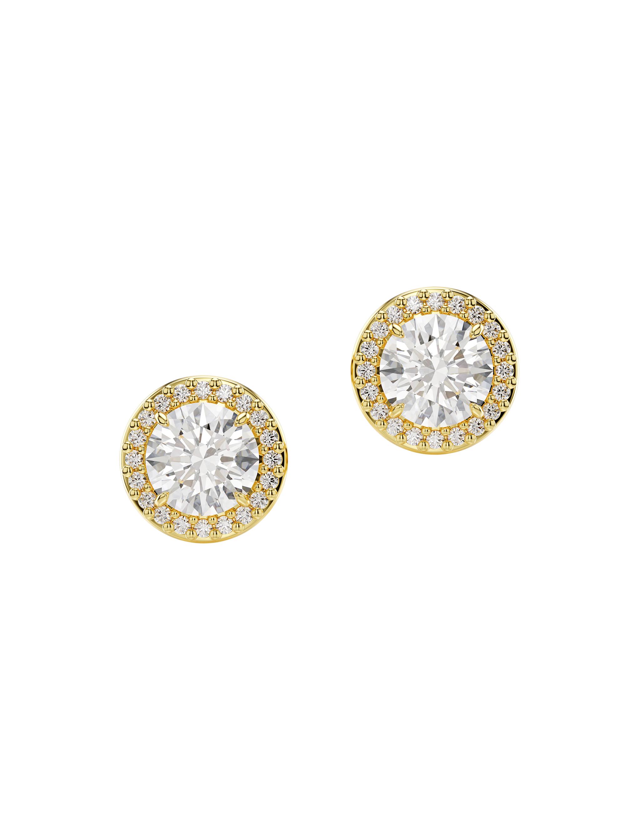 Swarovski Women's Una Goldtone & Crystal Stud Earrings - Gold