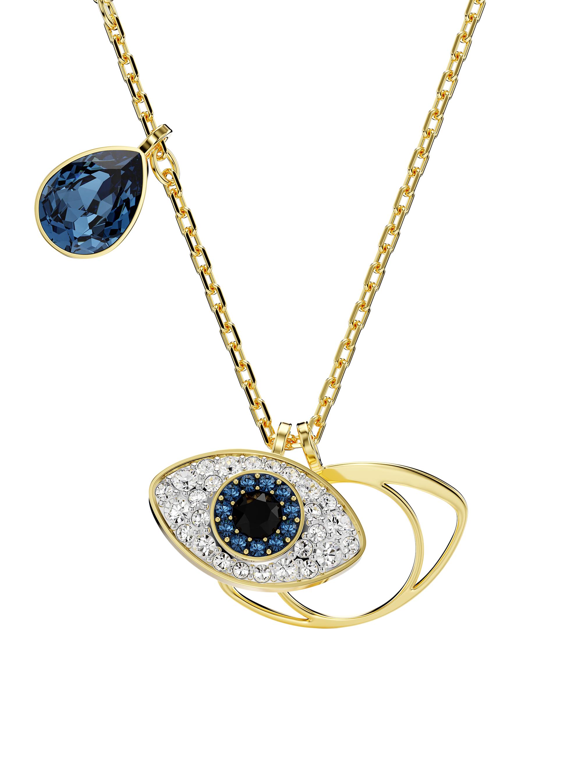 Swarovski Women's Symbolica Evil Eye Goldtone & Crystal Pendant Necklace - Gold