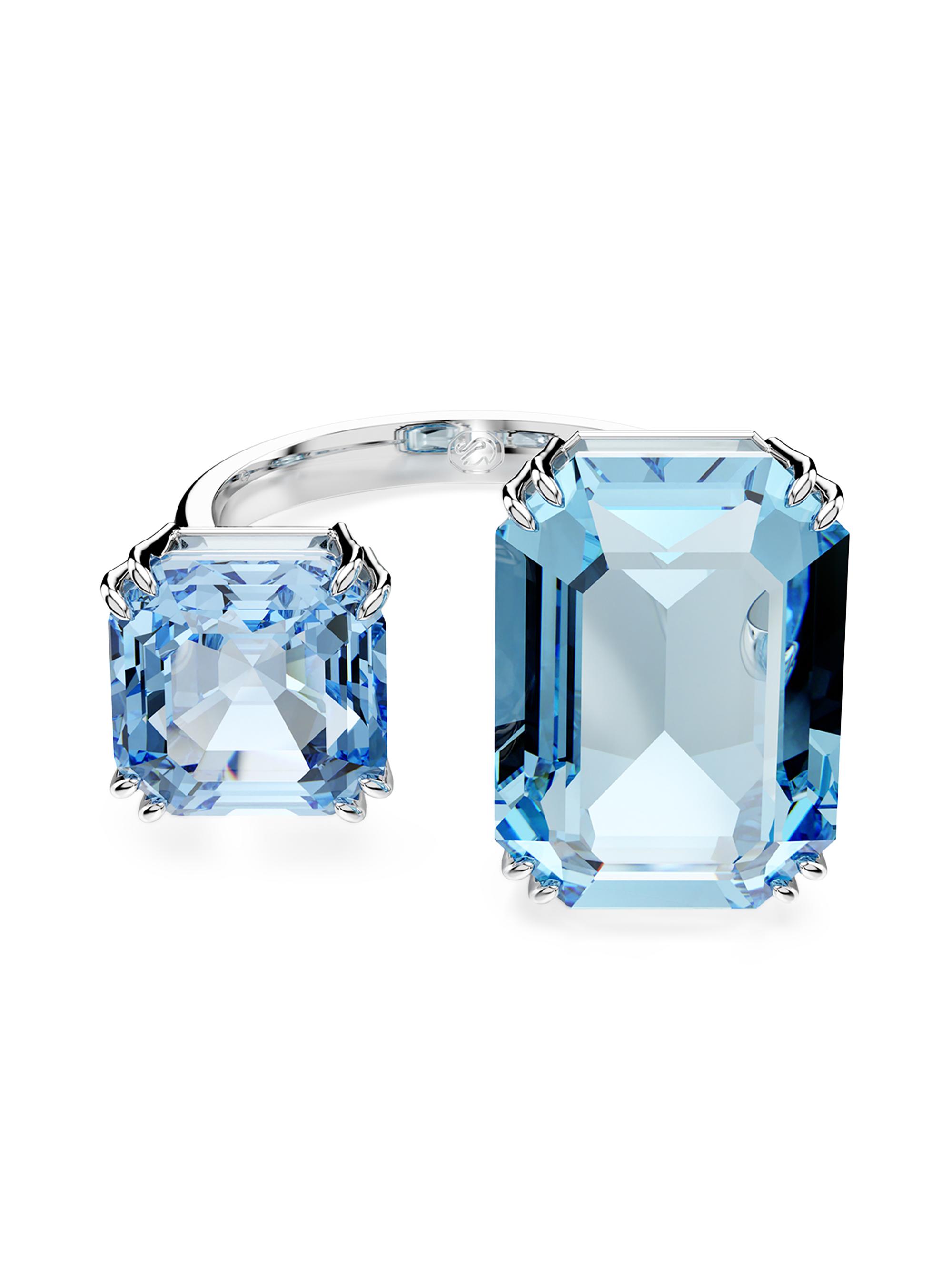 Swarovski Women's Millenia Rhodium-Plated & Crystal Ring - Blue