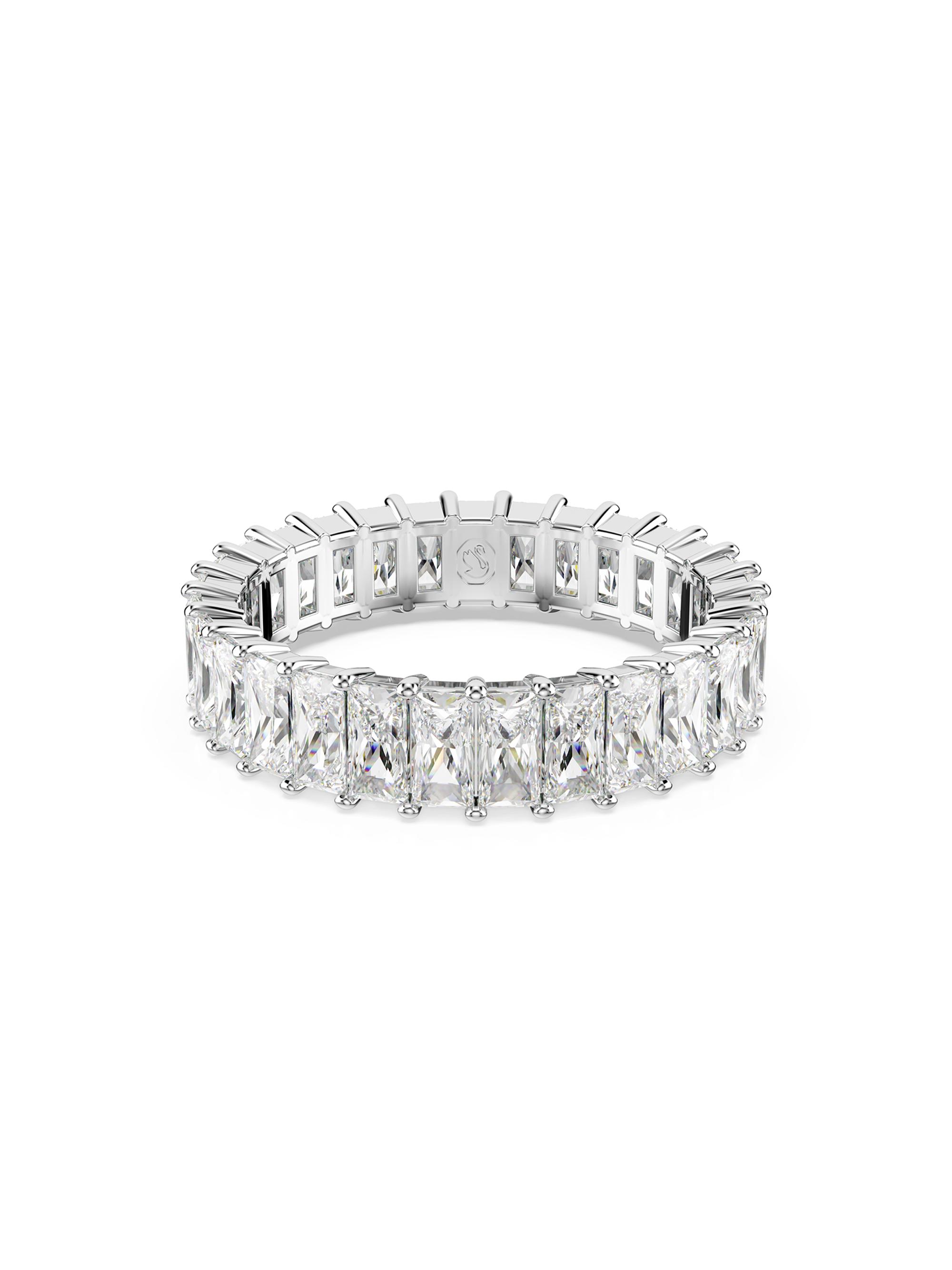 Swarovski Women's Matrix Rhodium-Plated & Crystal Ring - Silver