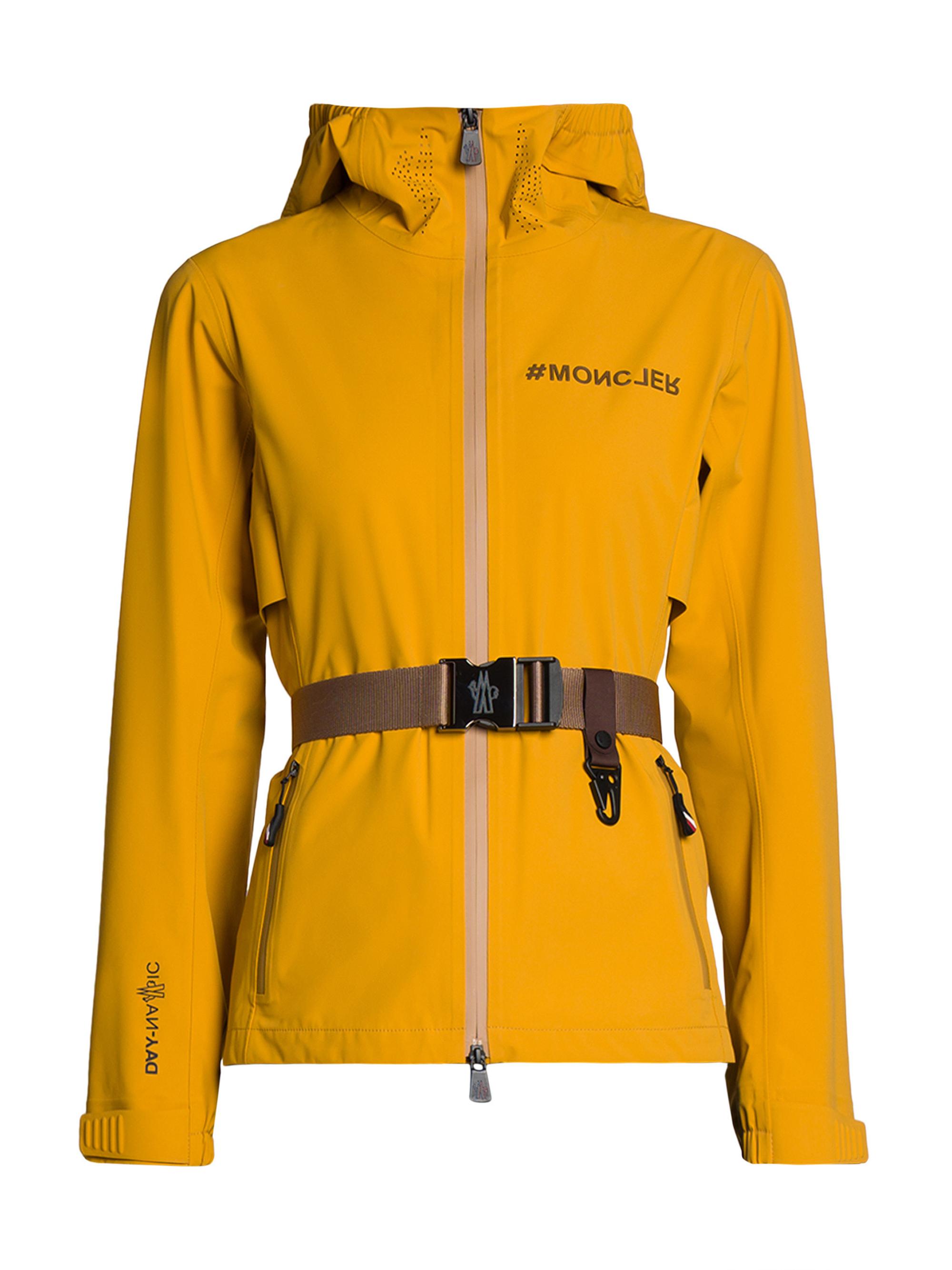 Moncler Grenoble Women's Fex Zip Up Hooded Jacket - Yellow
