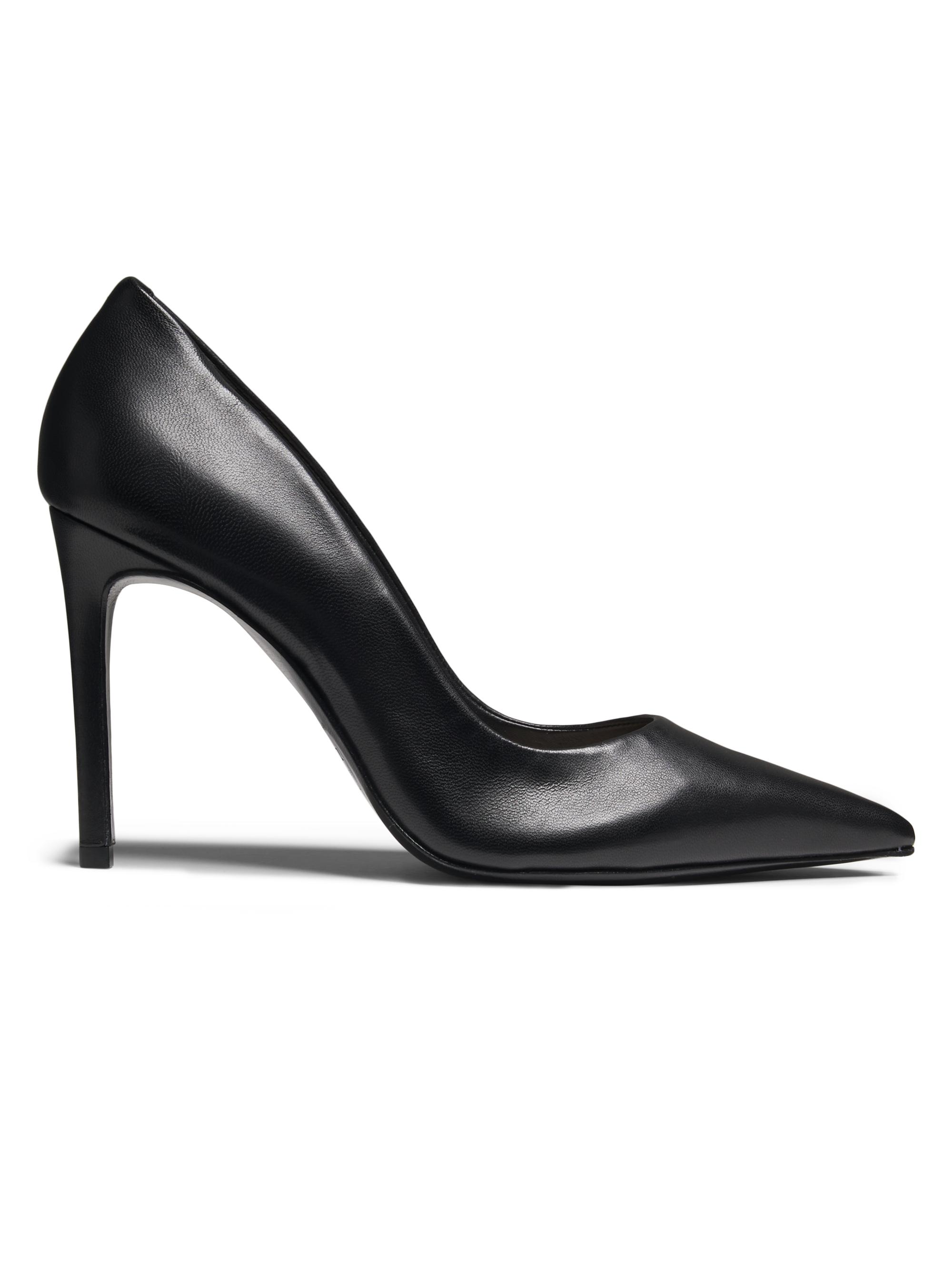 Schutz Women's Lou 100MM Leather Stiletto Pumps - Black | Thumbnail 7