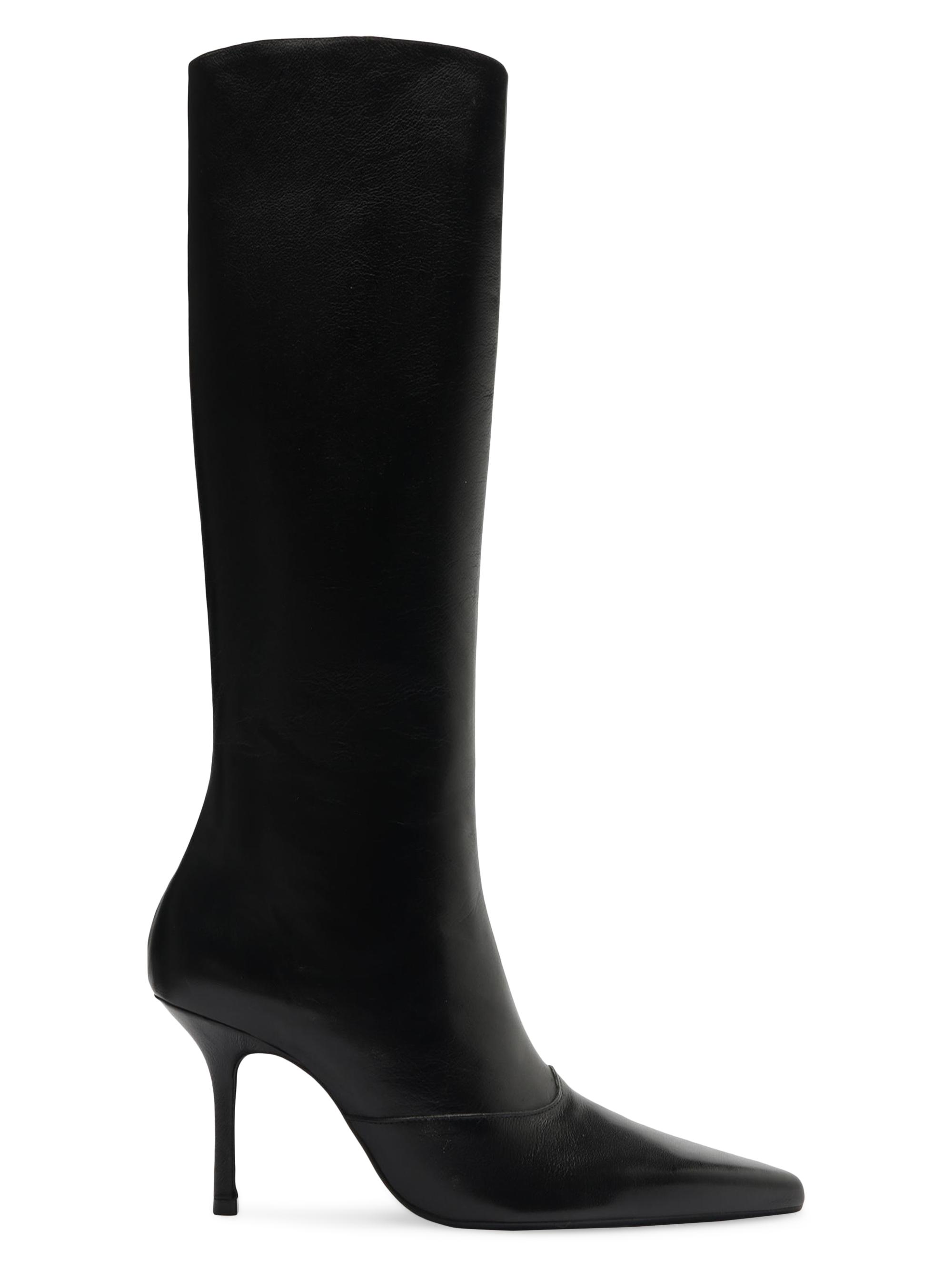 Schutz Women's Raffaela 80MM Leather Boots - Black
