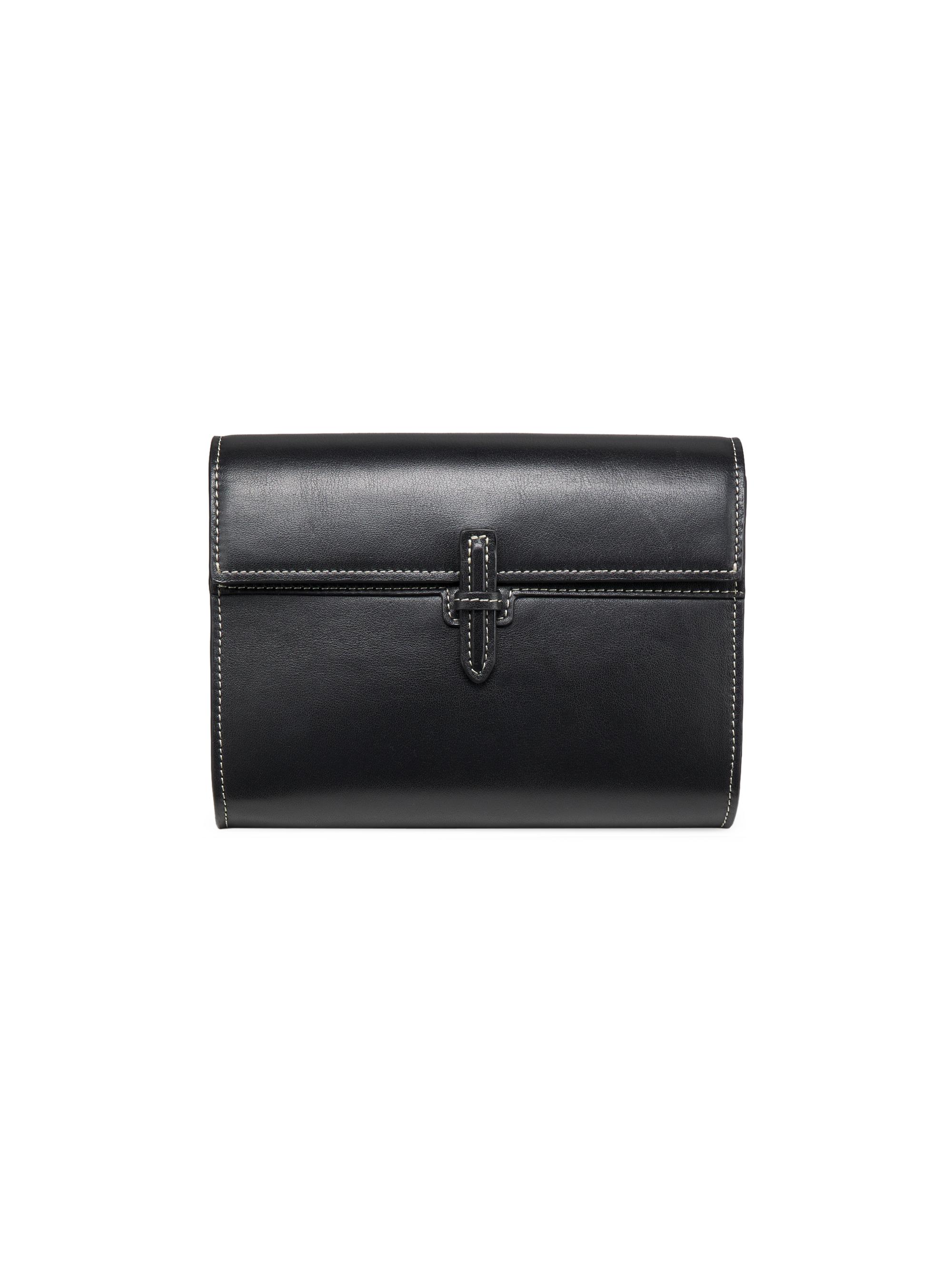 Hunting Season Women's  Leather Clutch - Black