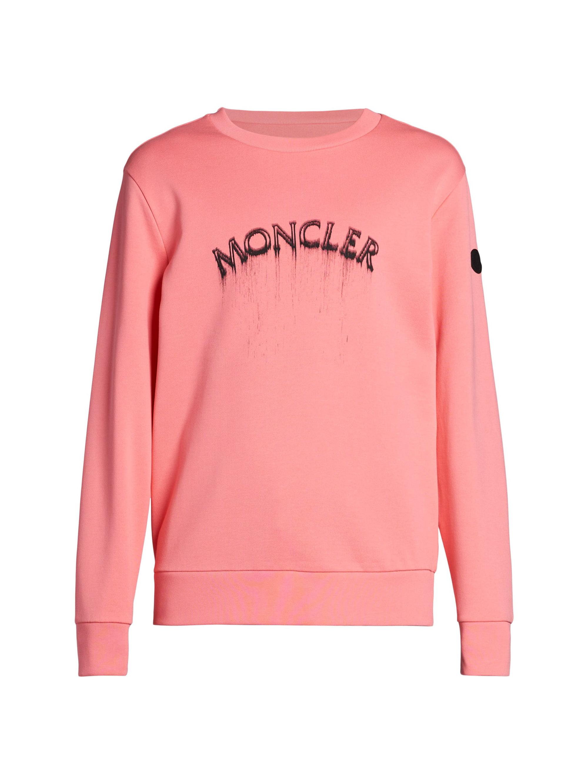 Moncler Men's Logo Crewneck Sweatshirt - Pink