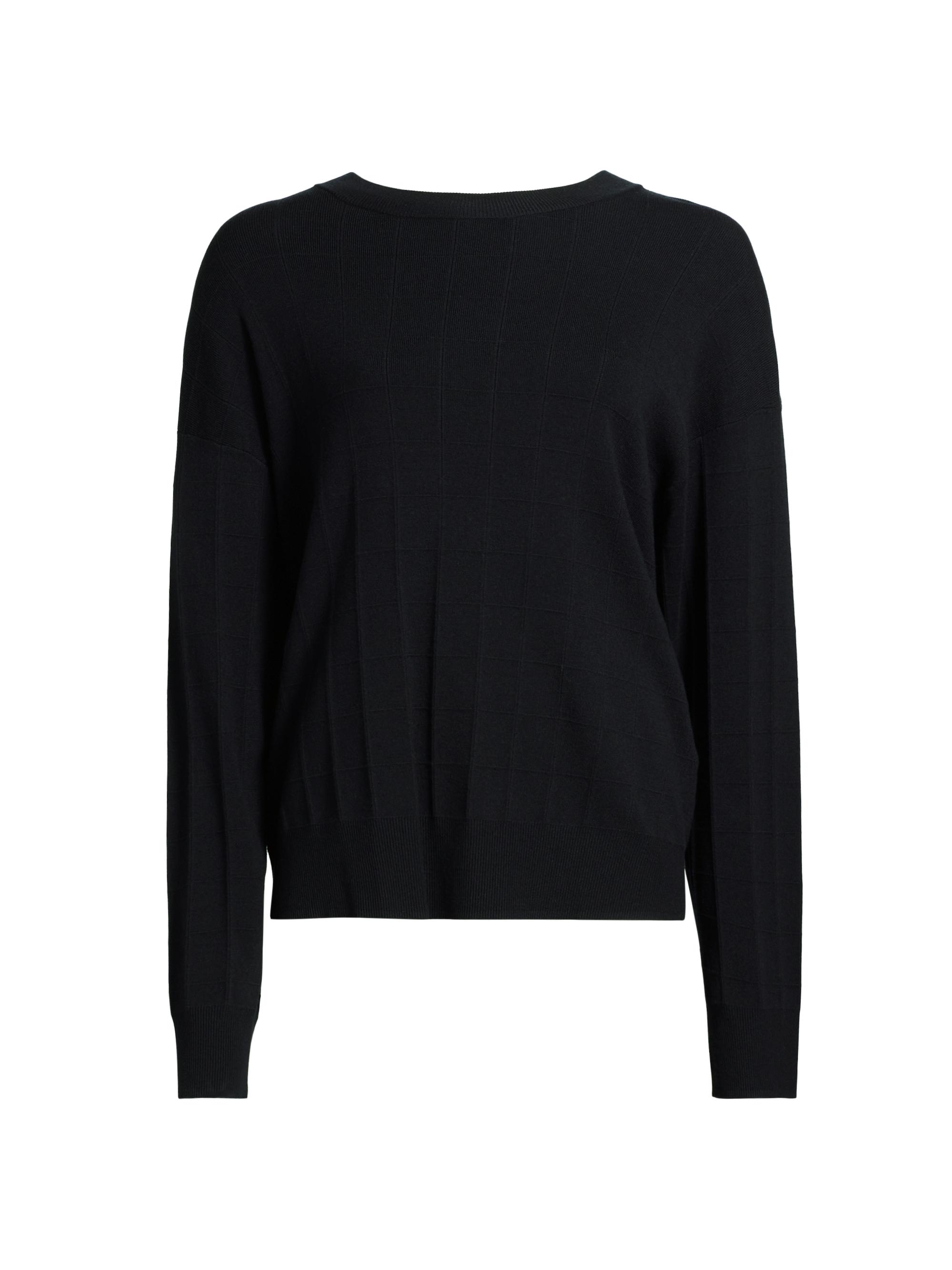 MM Max Mara Women's Zitto Grid Sweater - Navy
