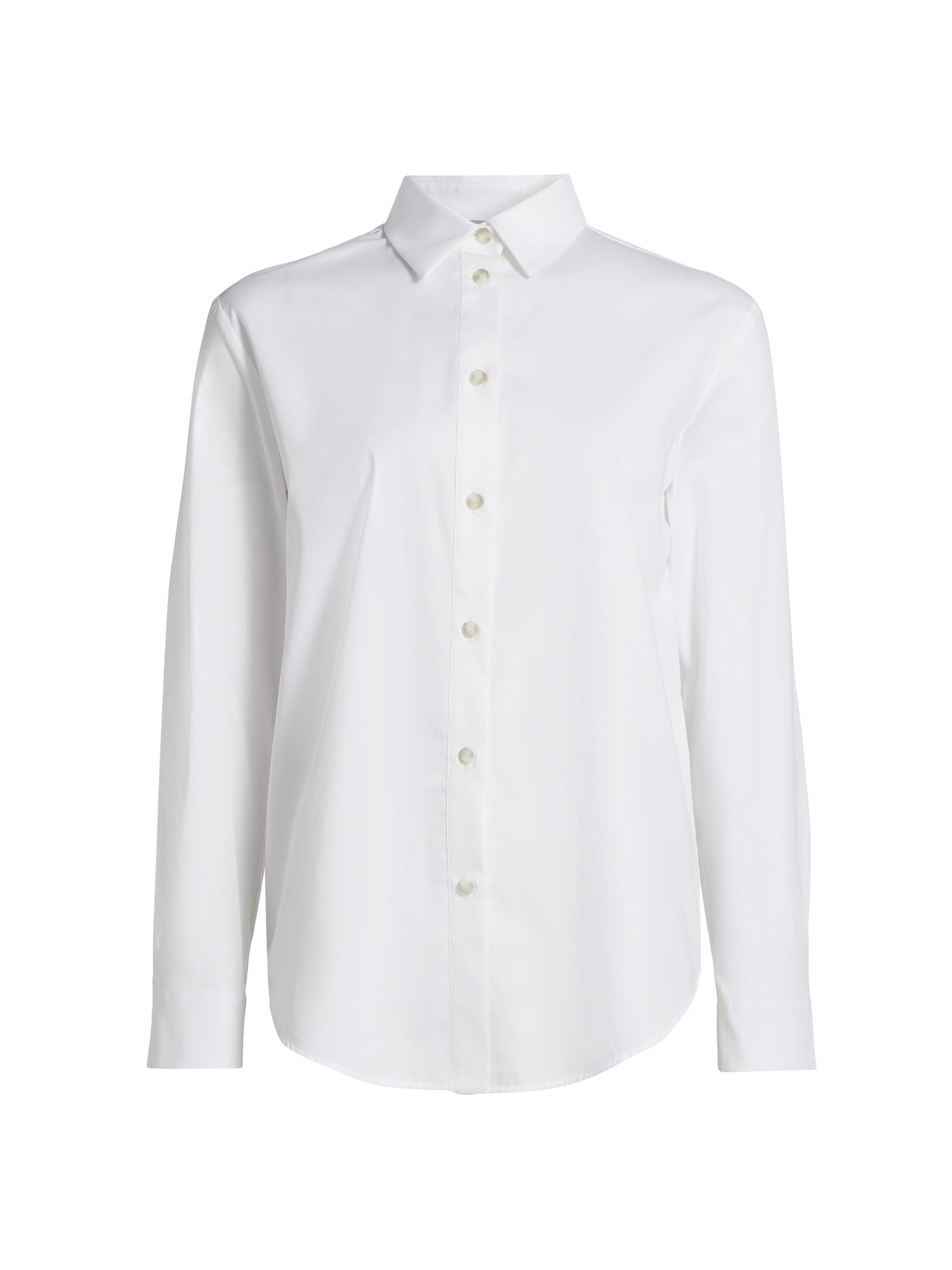 MM Max Mara Women's Ricard Cotton Shirt - Optical White