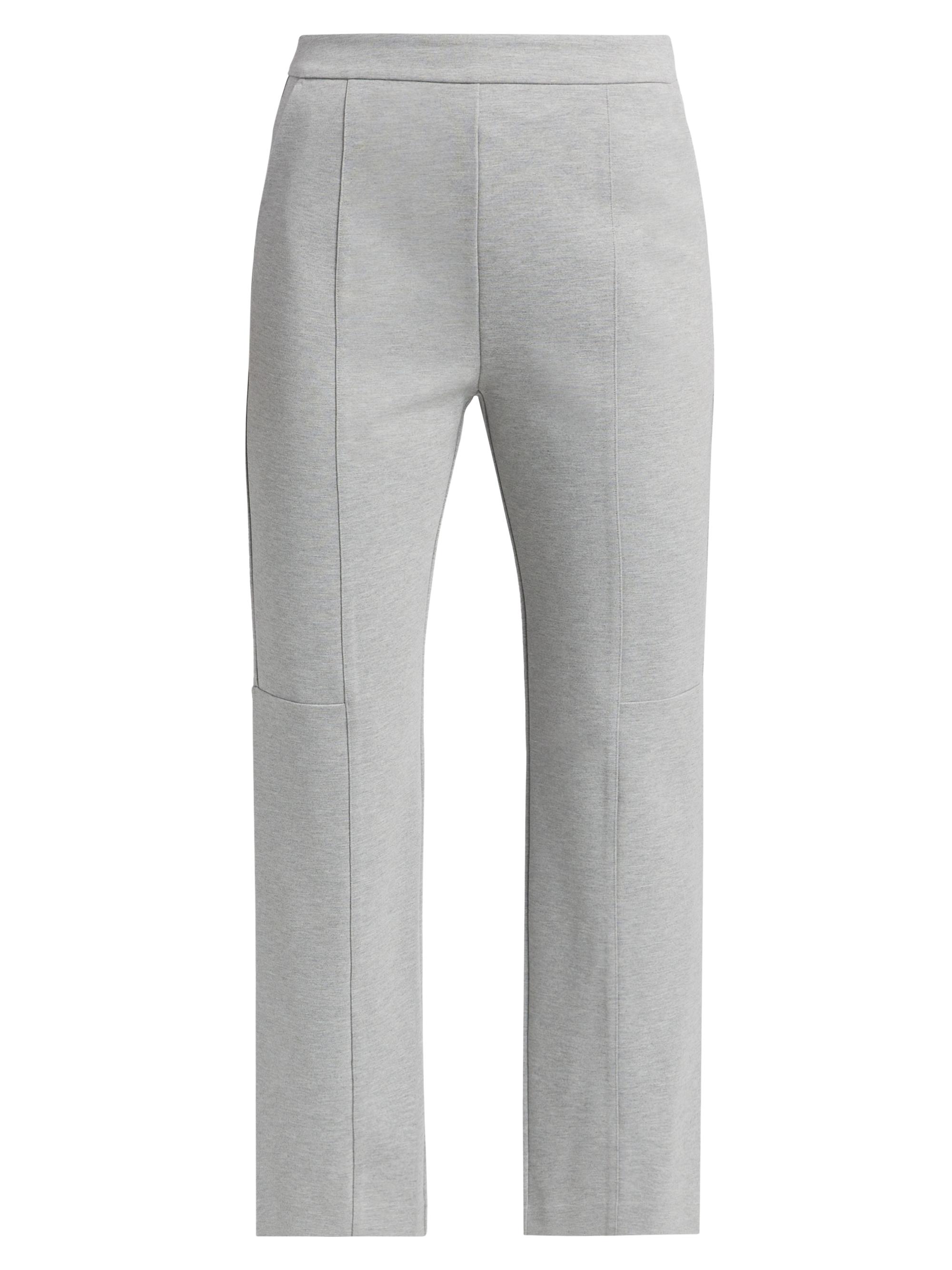 MM Max Mara Women's Burano Jersey Straight-Leg Pants - Light Grey