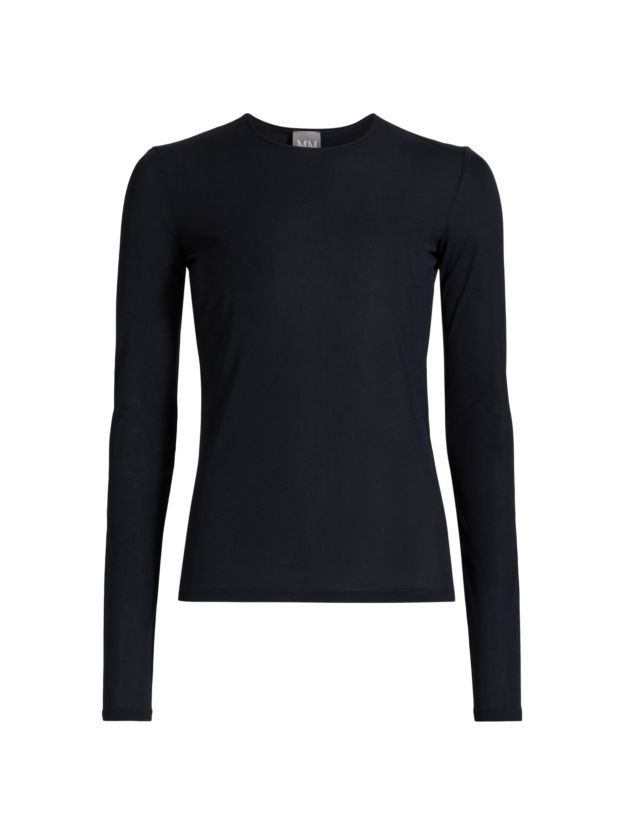 MM Max Mara Women's Ubaldo Long-Sleeve T-Shirt - Navy