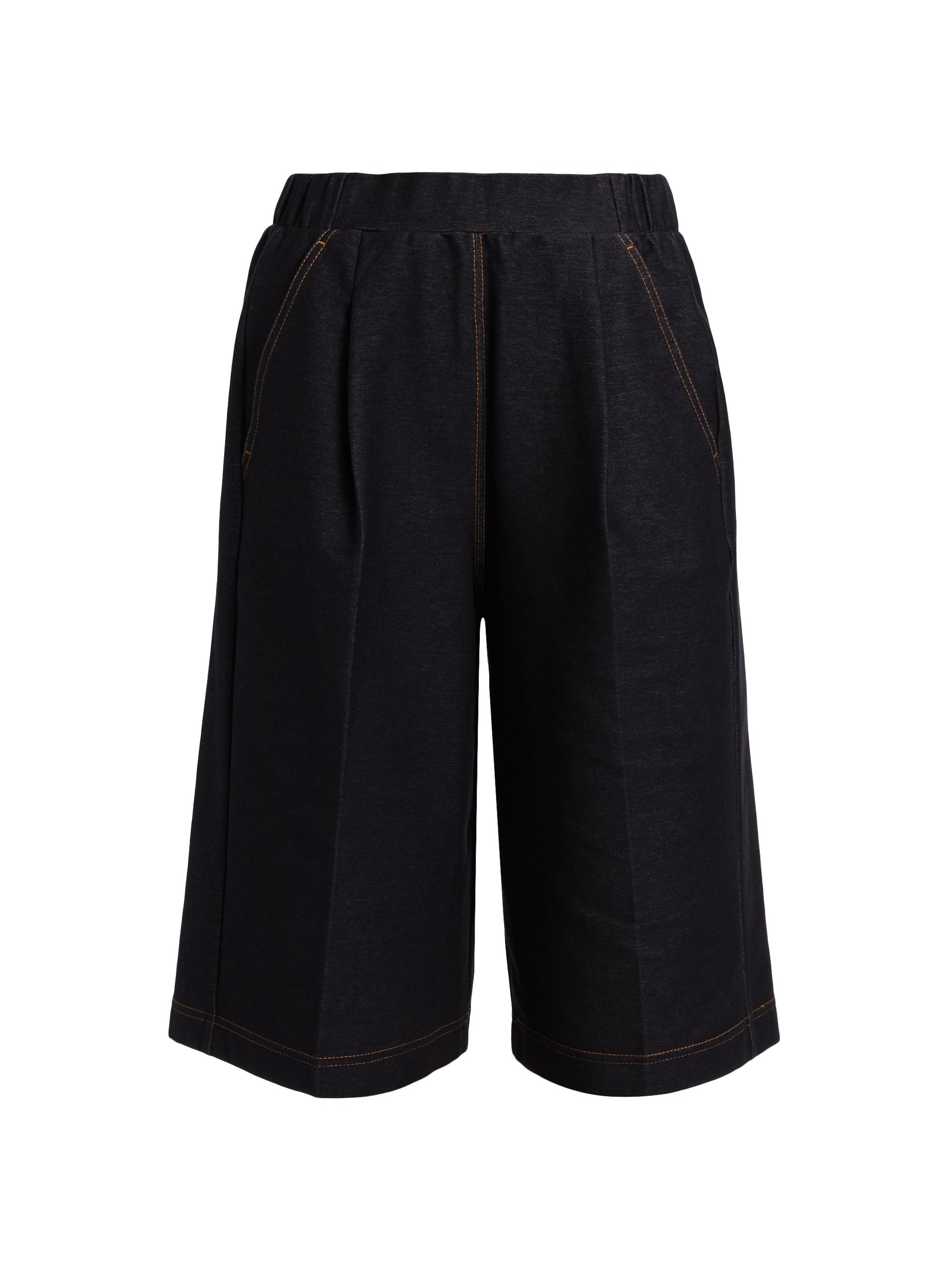 MM Max Mara Women's Texas Jersey Trouser Shorts - Navy