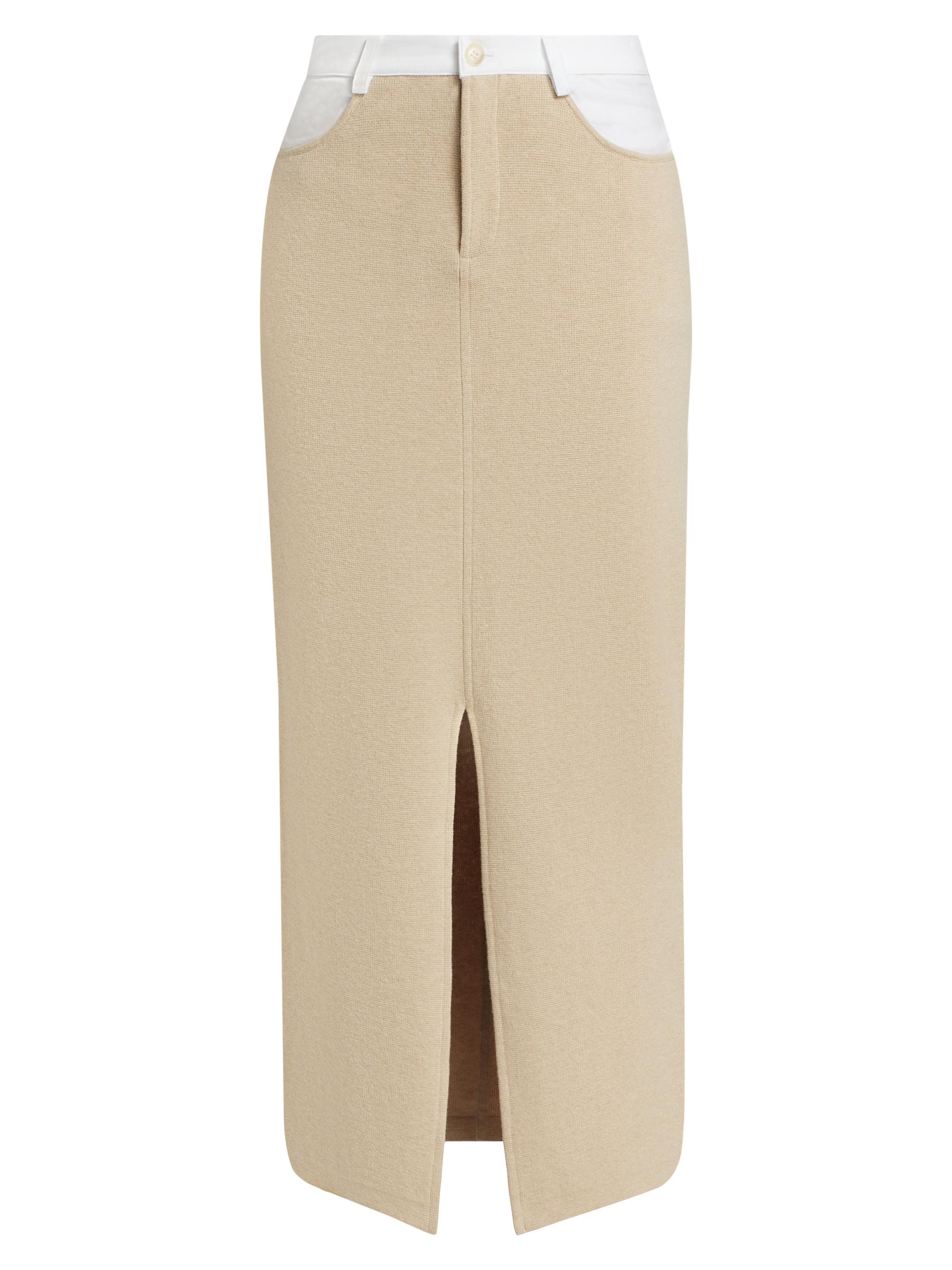 Naadam Women's Cotton Knit Maxi Skirt - Black