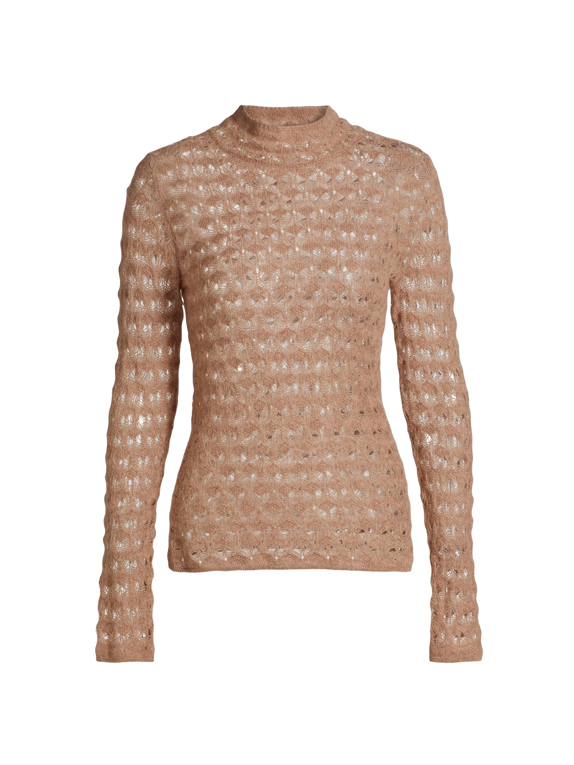 Naadam Women's Cashmere-Wool Turtleneck Sweater - Heathered Brown