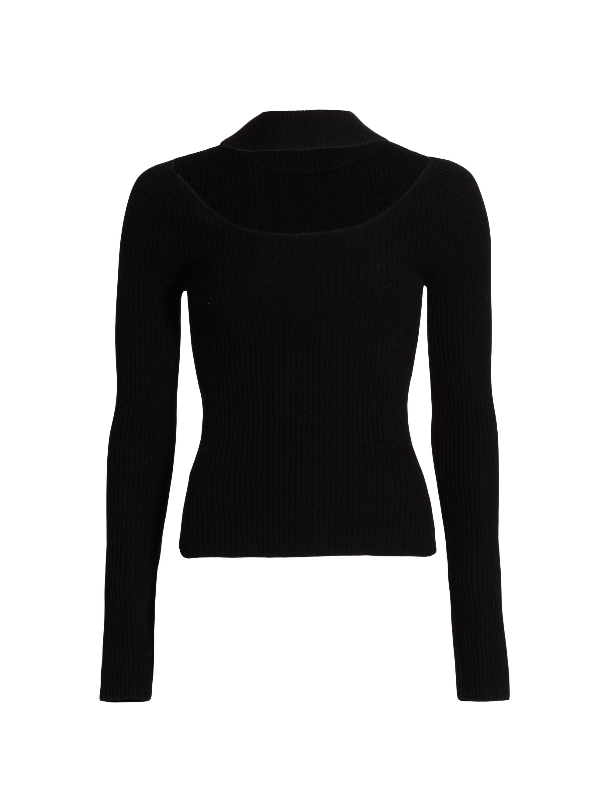 Naadam Women's Wool-Cashmere Reversible Sweater - Black