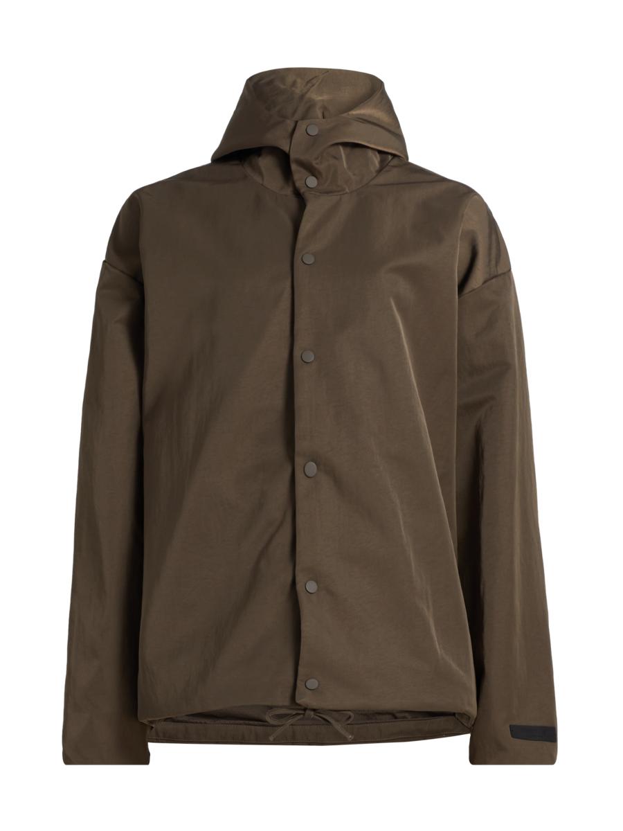 Fear of God Essentials Coaches Hooded Nylon Jacket | Saks