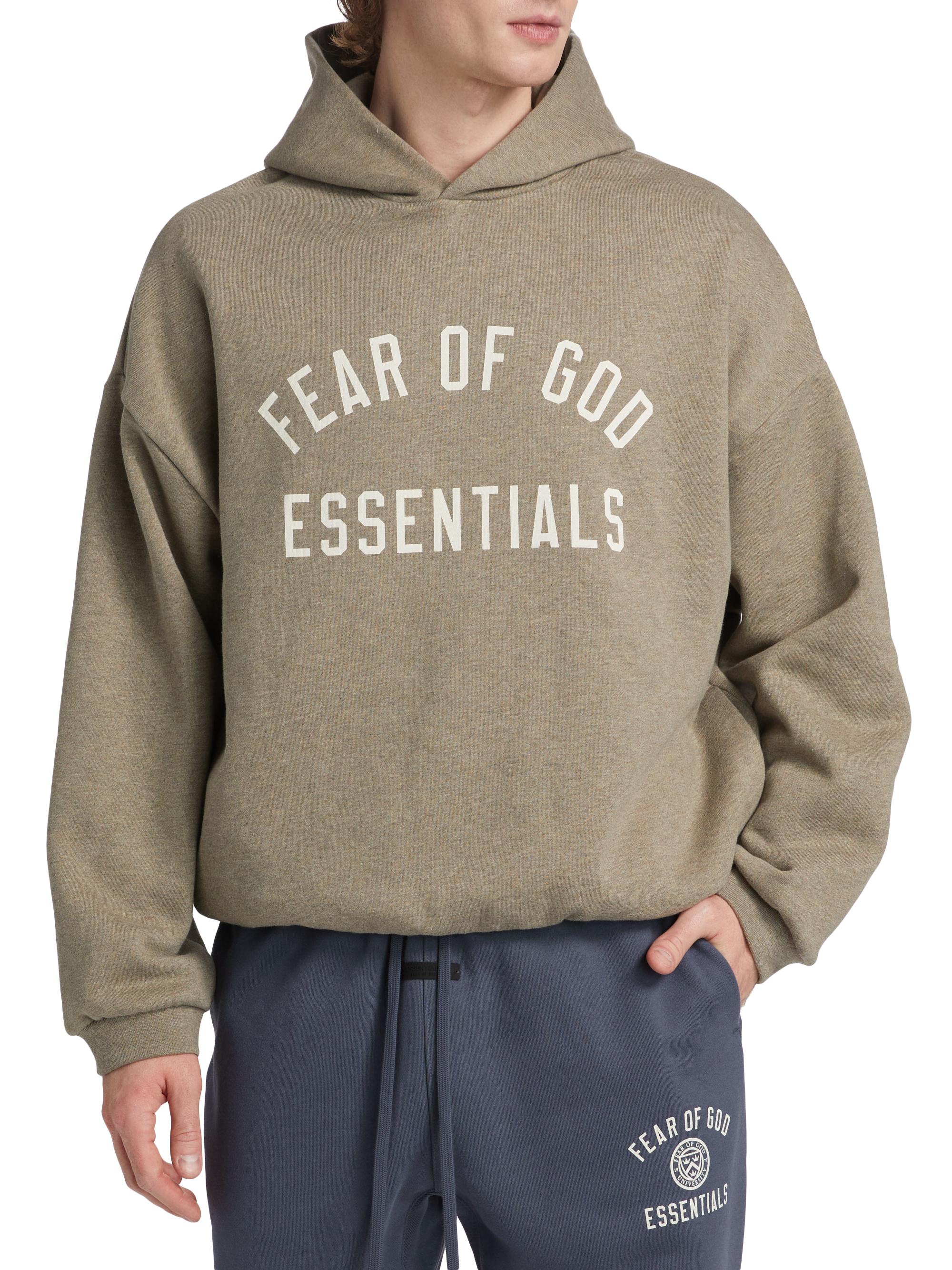 Fear of God Essentials Logo Fleece Hoodie | Saks Fifth Avenue