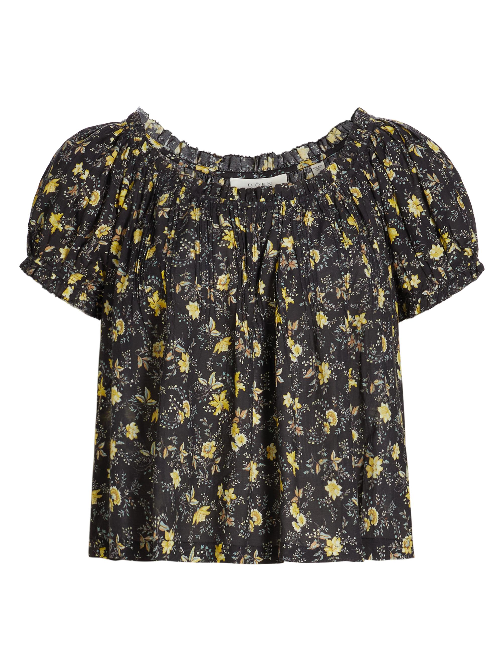 DÔEN Women's Frederica Floral Cotton-Blend Top - Winding Blossoms