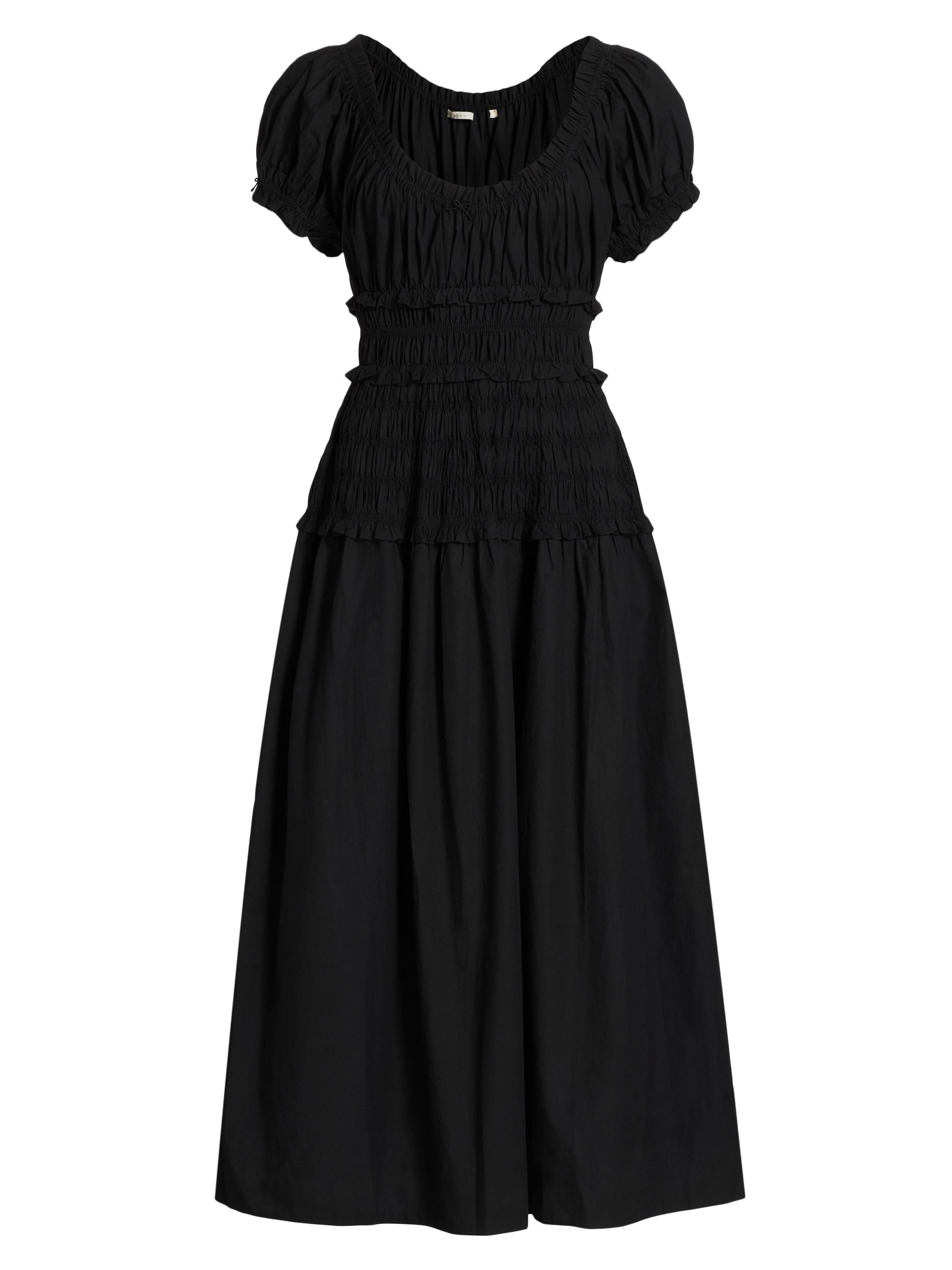 DÔEN Women's Leanne Poplin Maxi-Dress - Black
