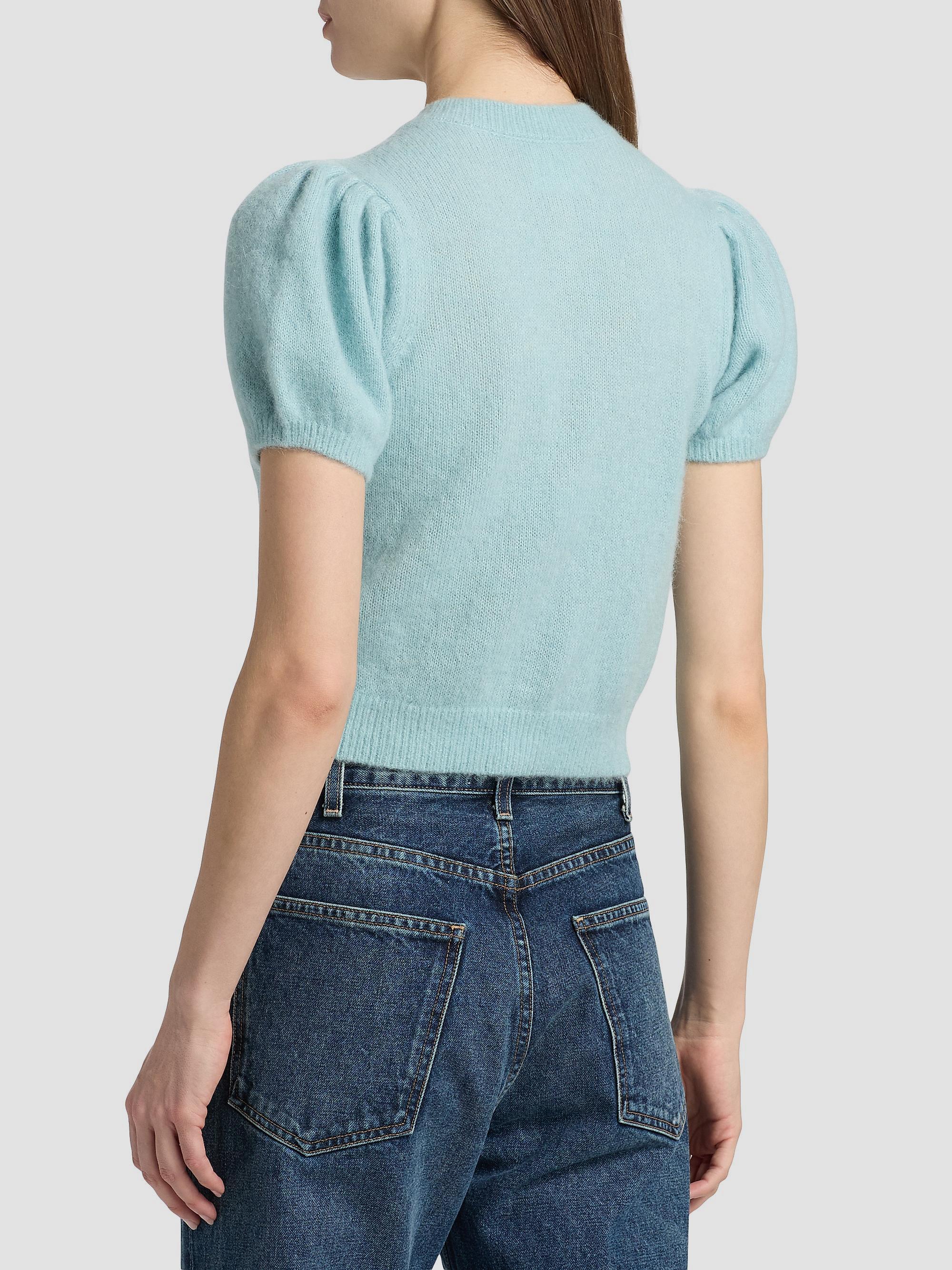 DÔEN Anisa Alpaca-Wool Puff-Sleeve Cardigan | Saks Fifth Avenue
