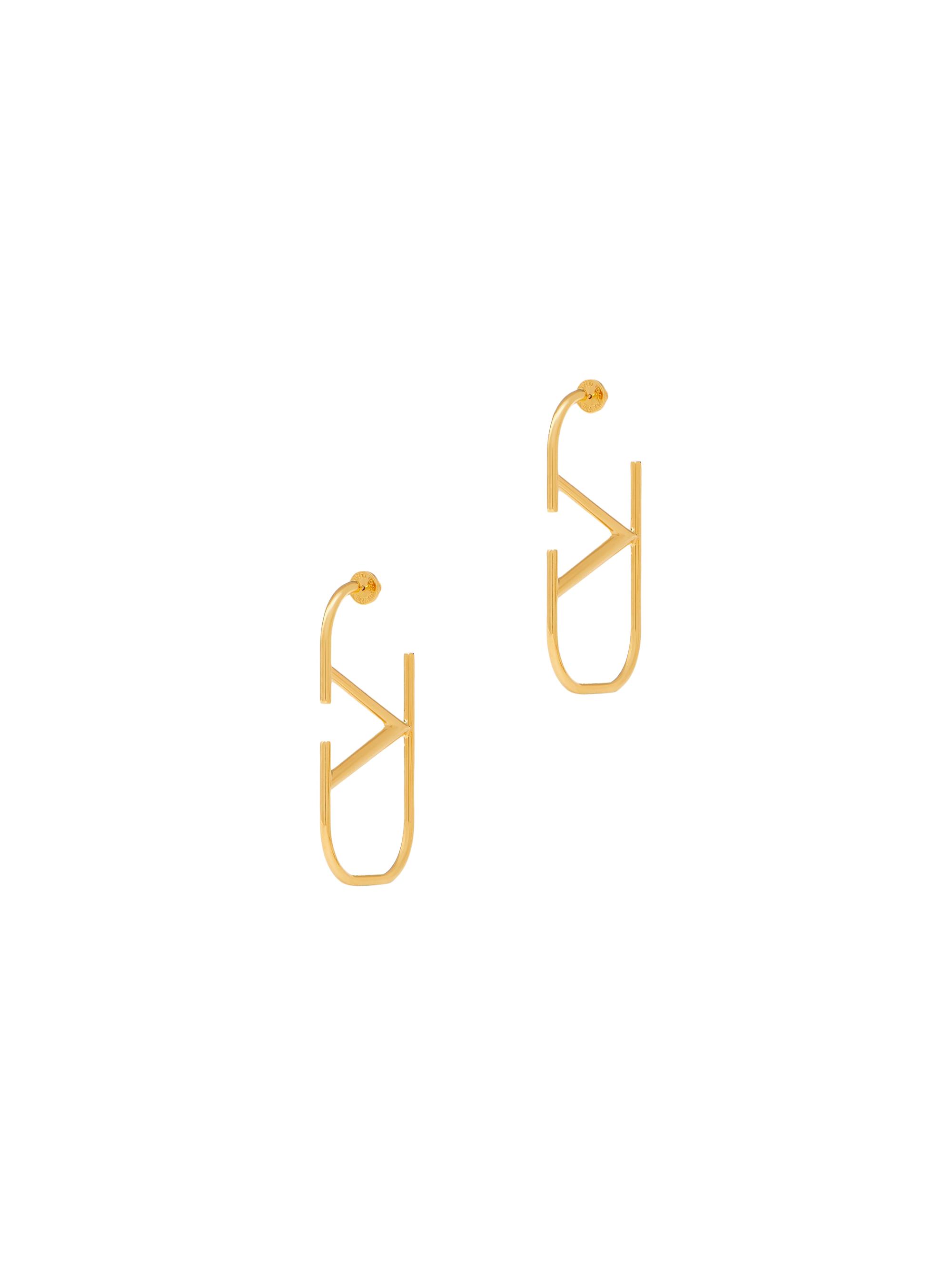 Valentino Garavani Women's Vlogo Signature Metal Earrings - Gold