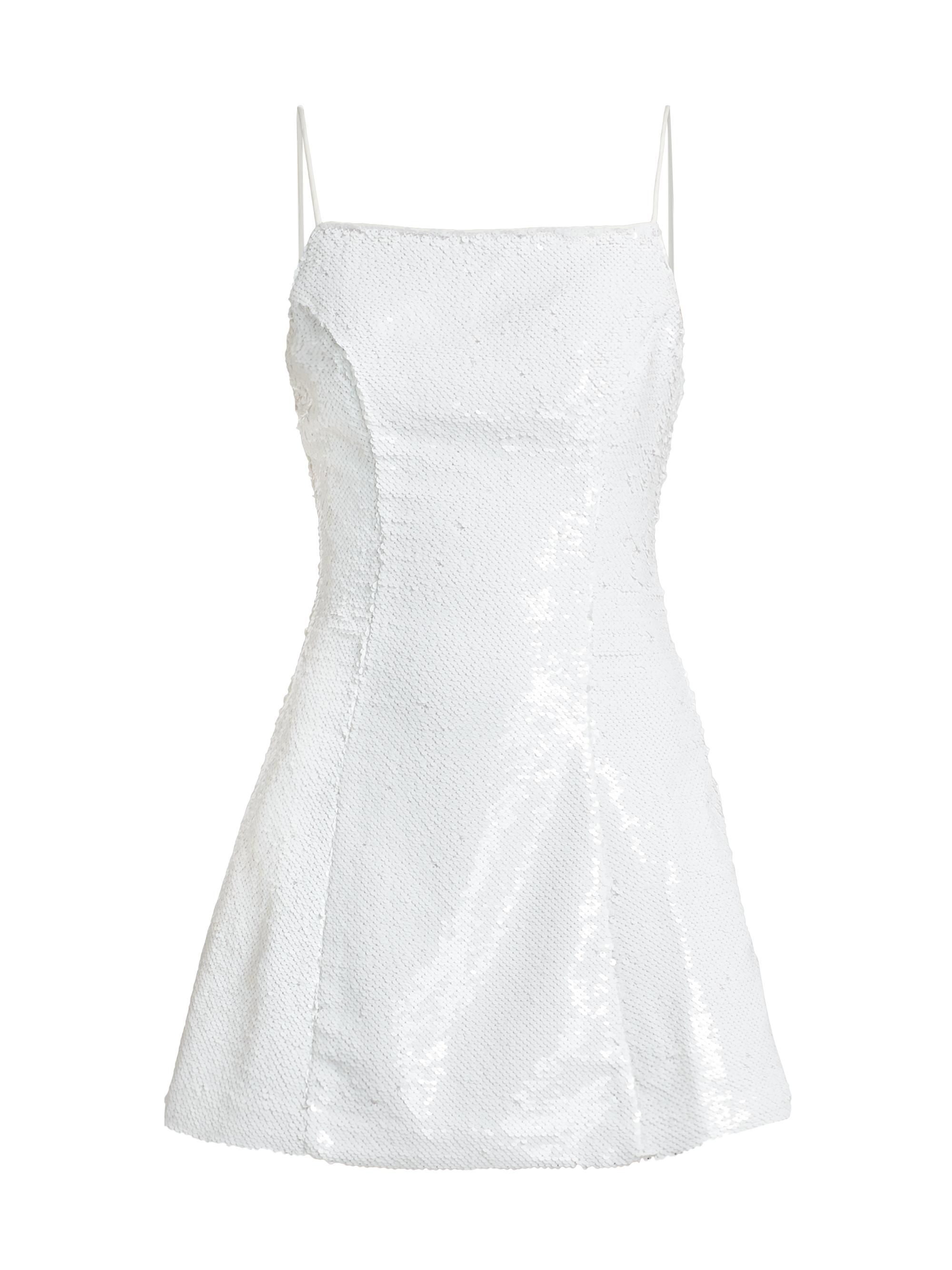 Azeeza Women's Kiara Sequin Sleeveless Minidress - White Sequin