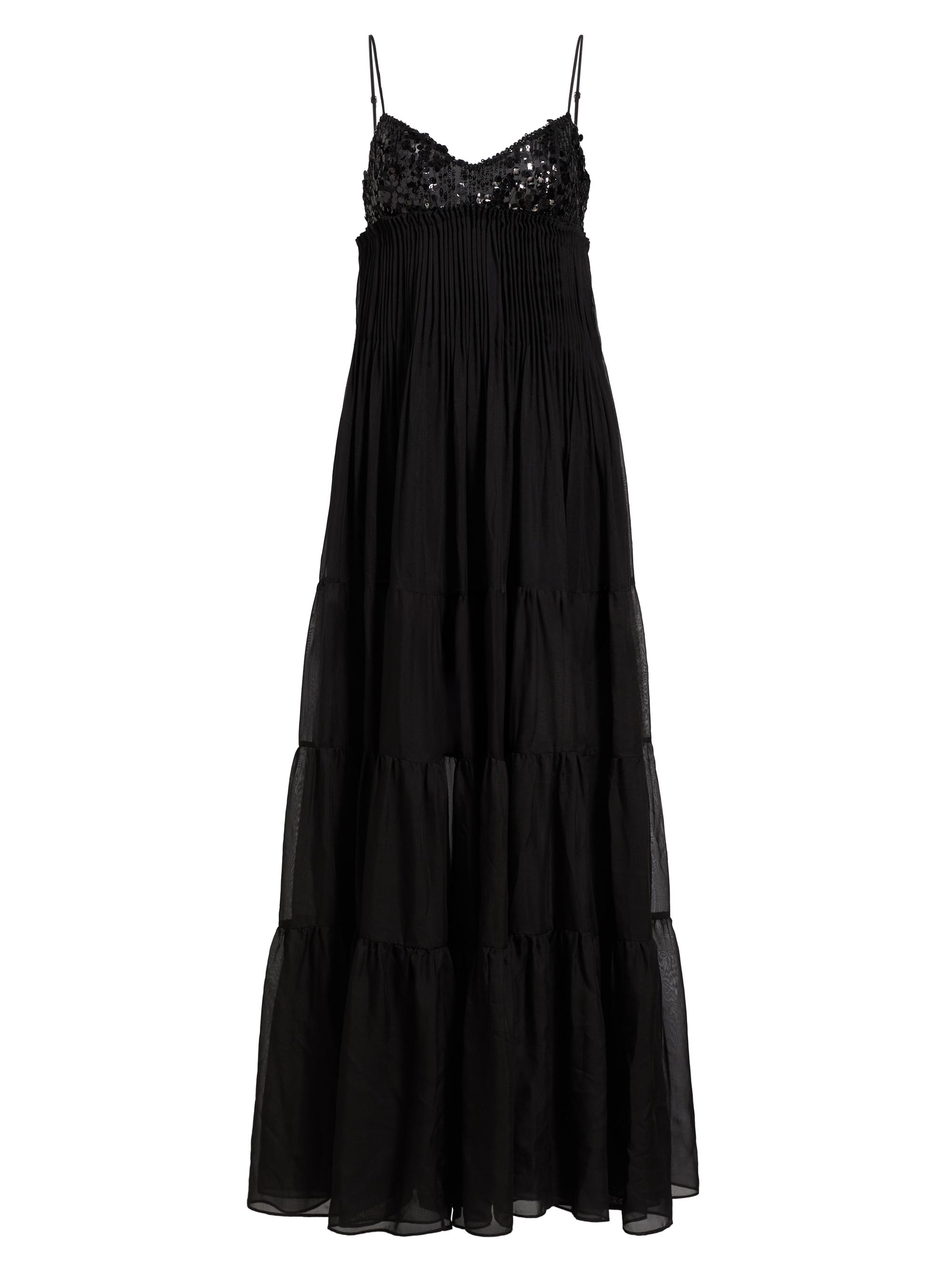 Azeeza Women's Tamar Embellished Chiffon Tiered Gown - Black