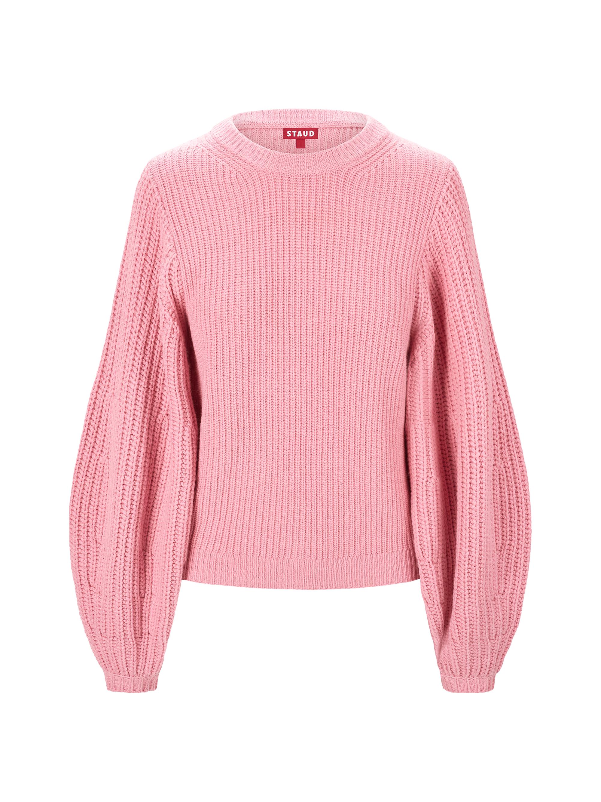 Staud Women's Aura Ribbed Wool-Blend Sweater - Damask Pink