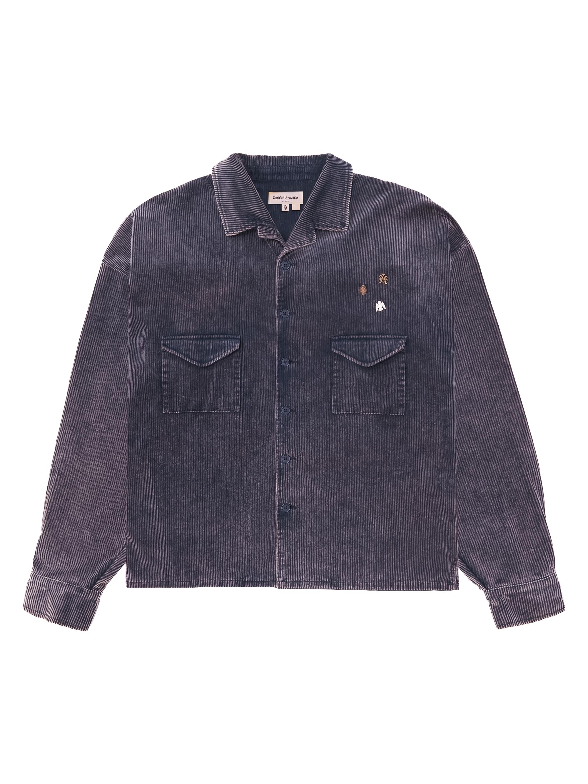 Untitled Artworks Men's The Beginning Is The End Uniform Corduroy Shirt - Blue