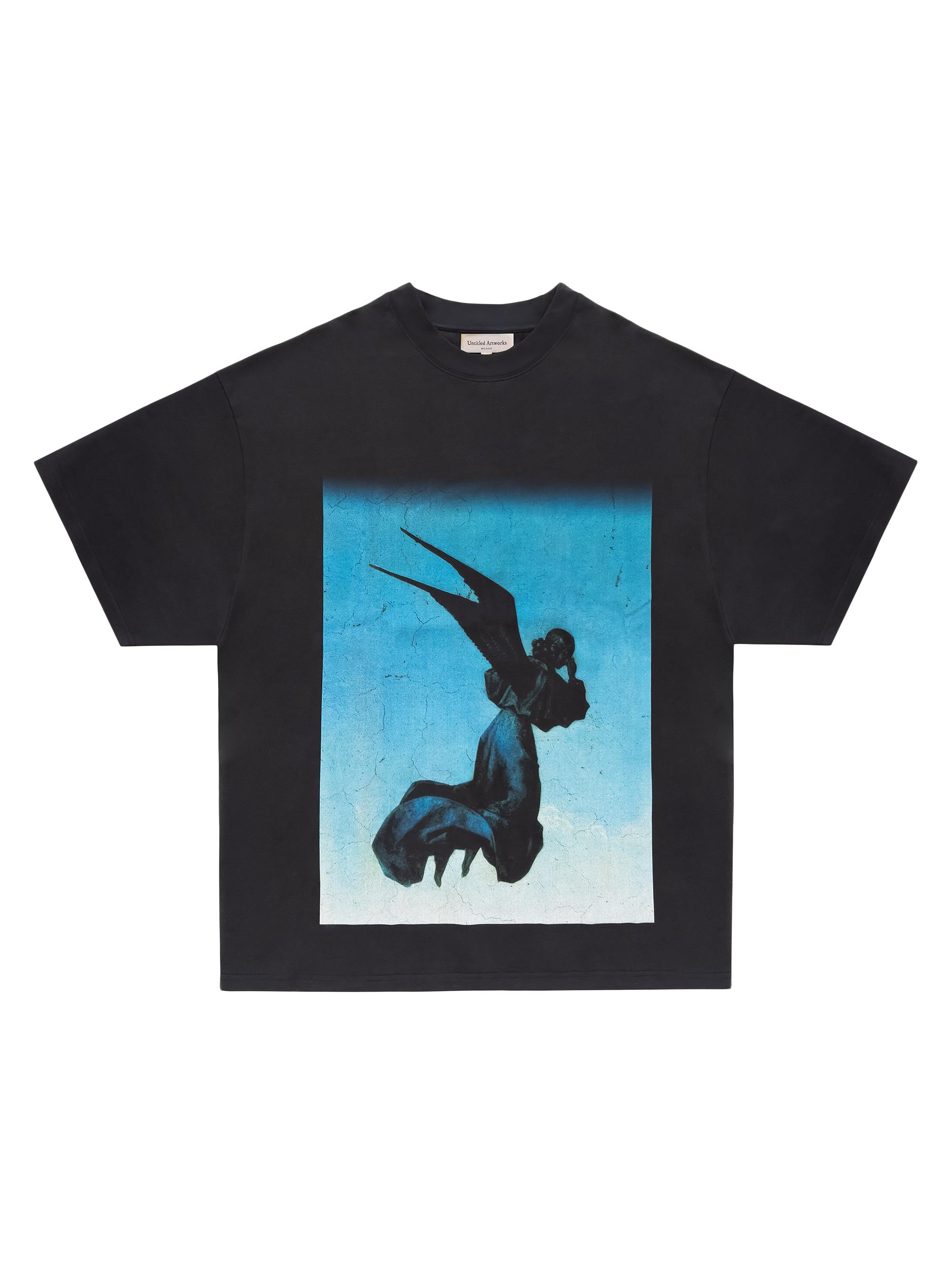 Untitled Artworks Men's The Beginning Is The End Angel T-Shirt - Black