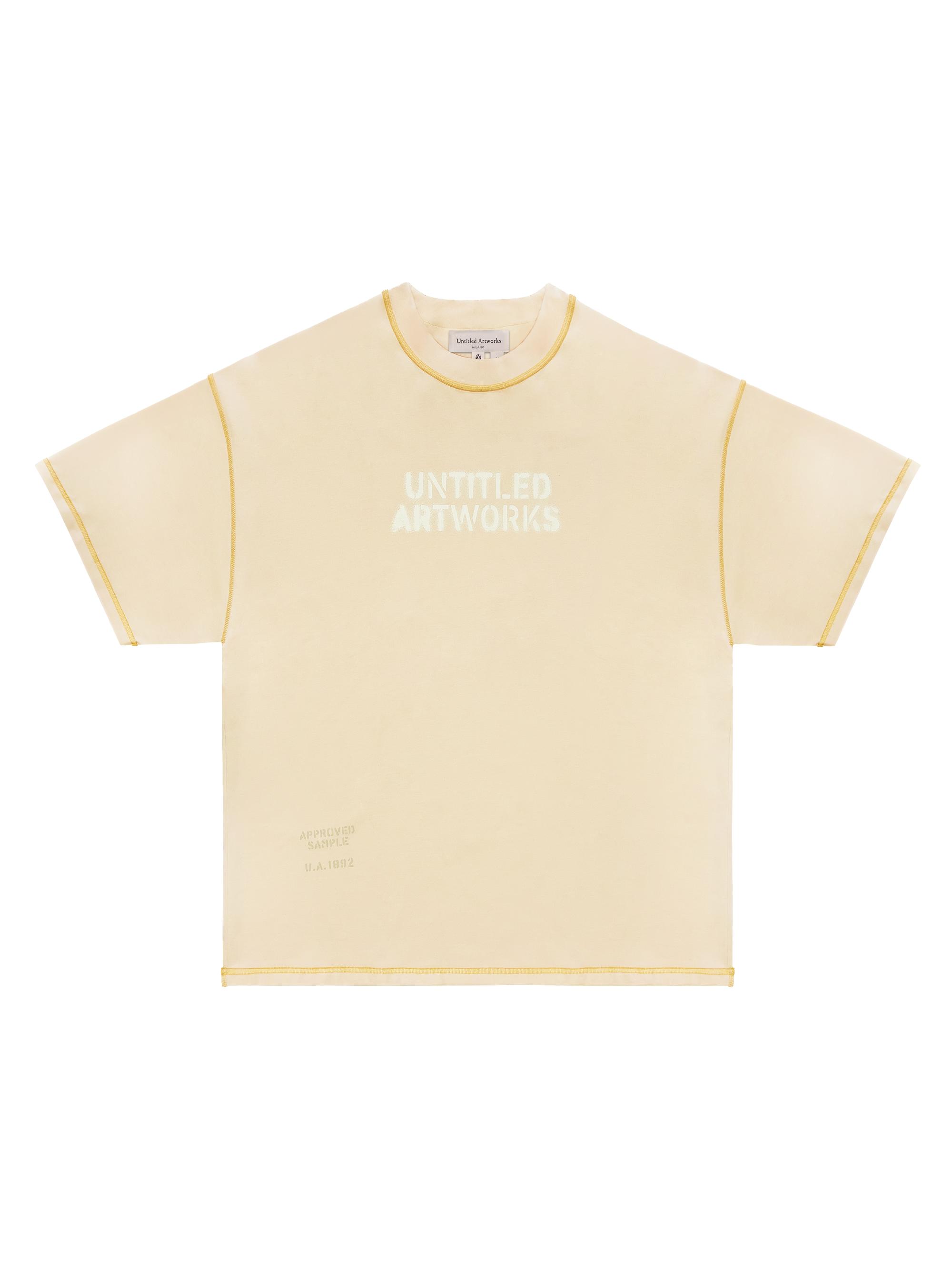 Untitled Artworks Men's The Beginning Is The End Logo T-Shirt - Cream
