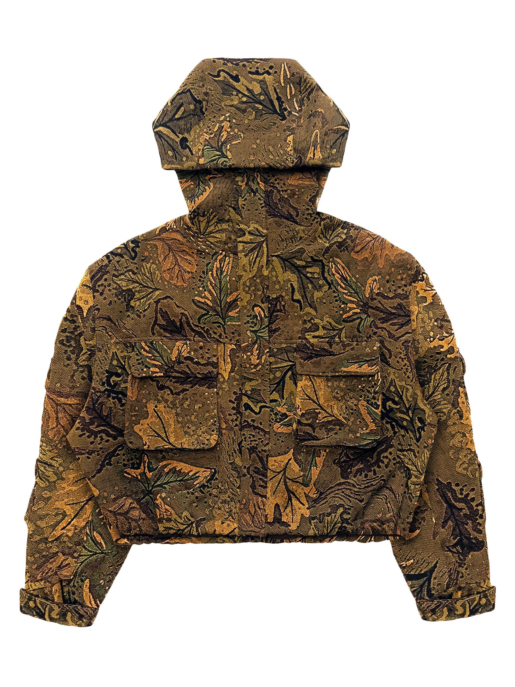 acka flower jacquard jacket（brown） Acka.】flower jacquard jacket