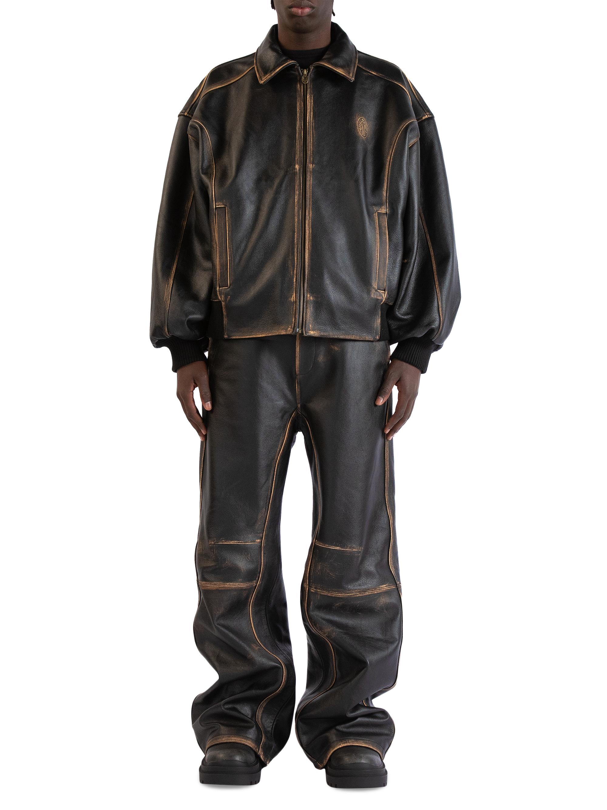 Untitled Artworks The Beginning Is The End Leather Jacket | Saks